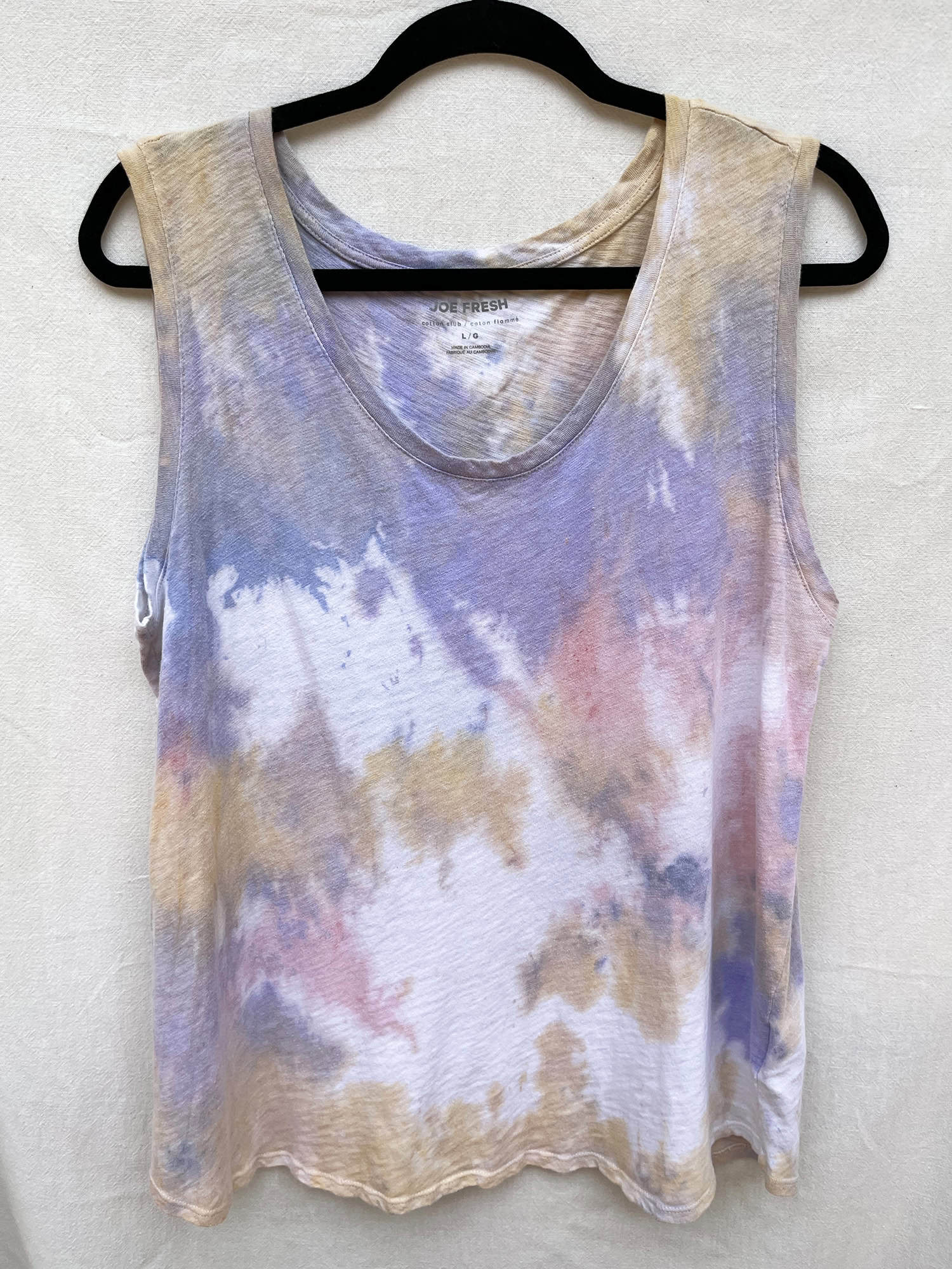 Eco tie dye sleeveless top