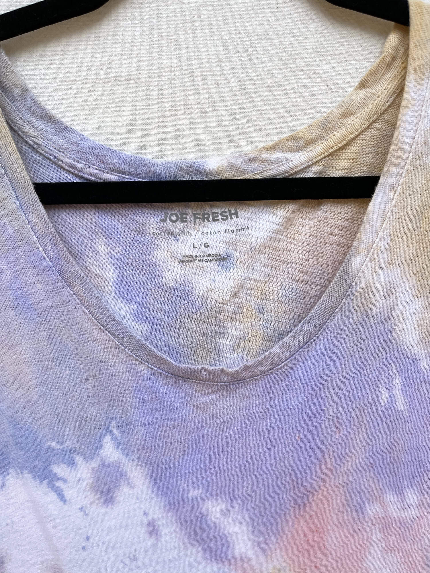 Eco tie dye sleeveless top