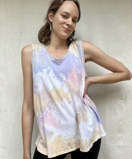 Eco tie dye sleeveless top