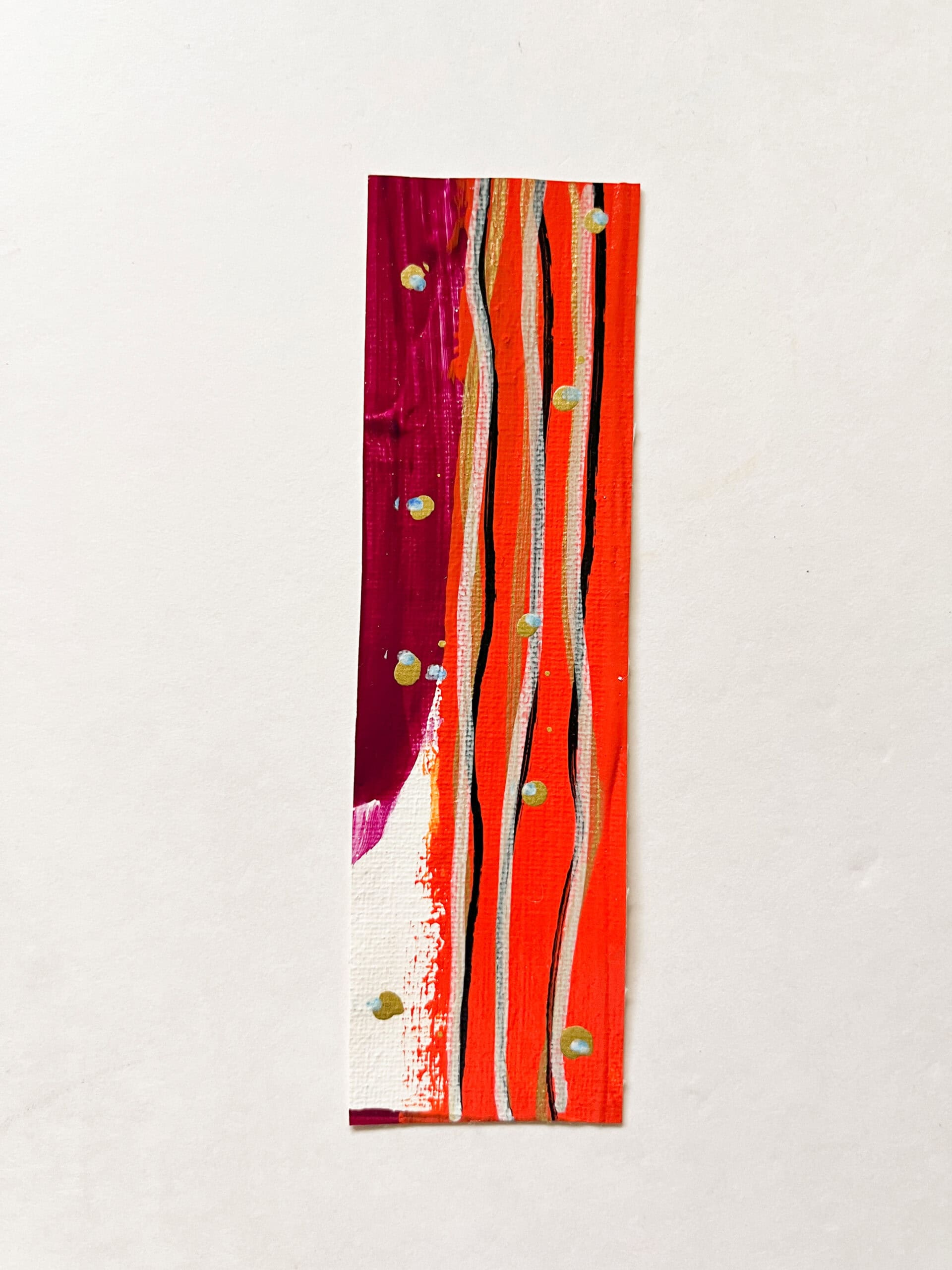 Repurposed original art bookmarks