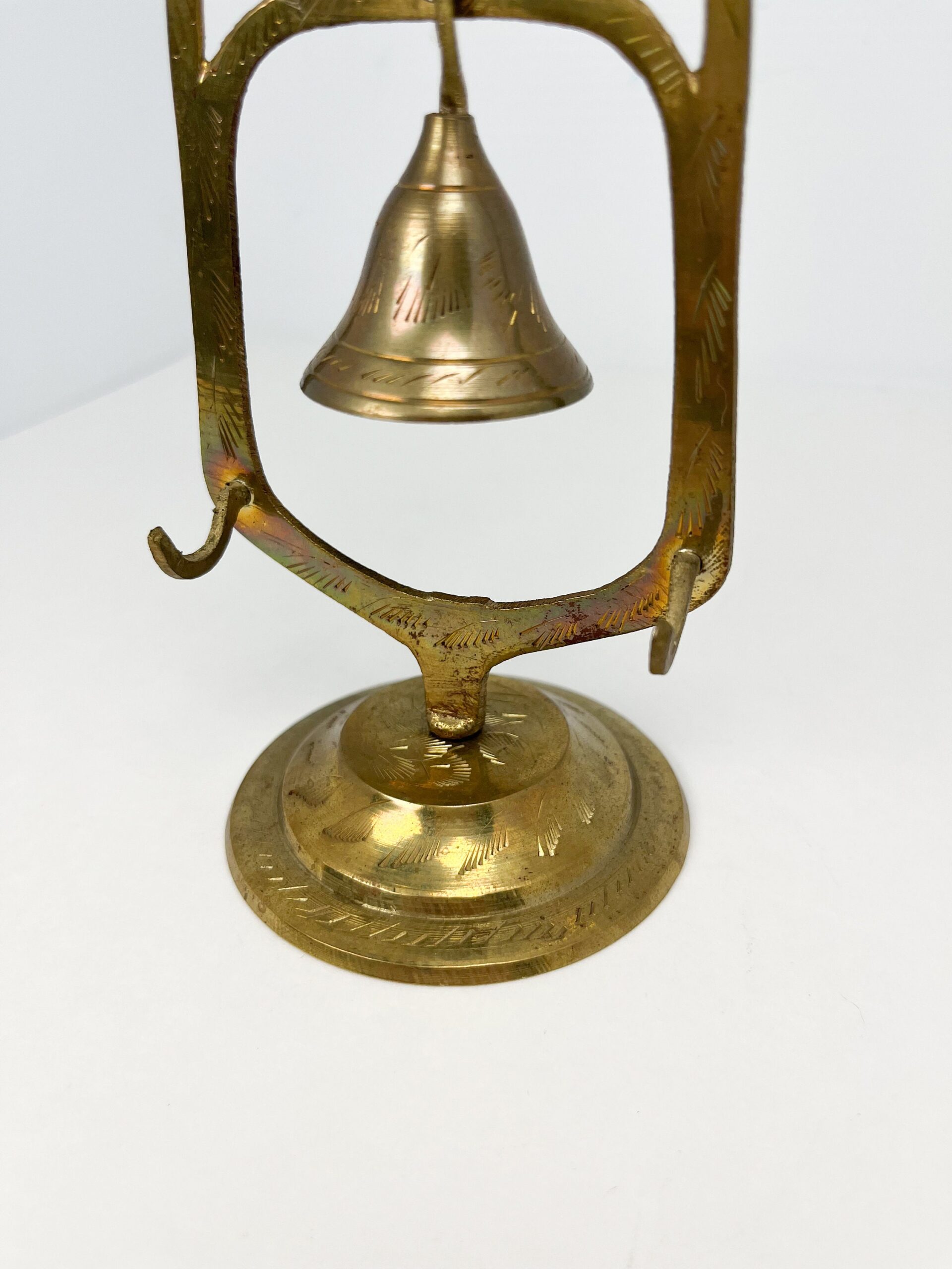 Vintage 3 tiered brass bell holder