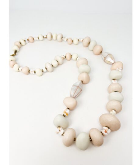 Vintage Miriam Haskell Designer 80s beaded long necklace