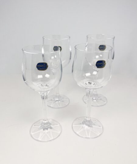 Small crystal wine glasses by Bohemia Crystal