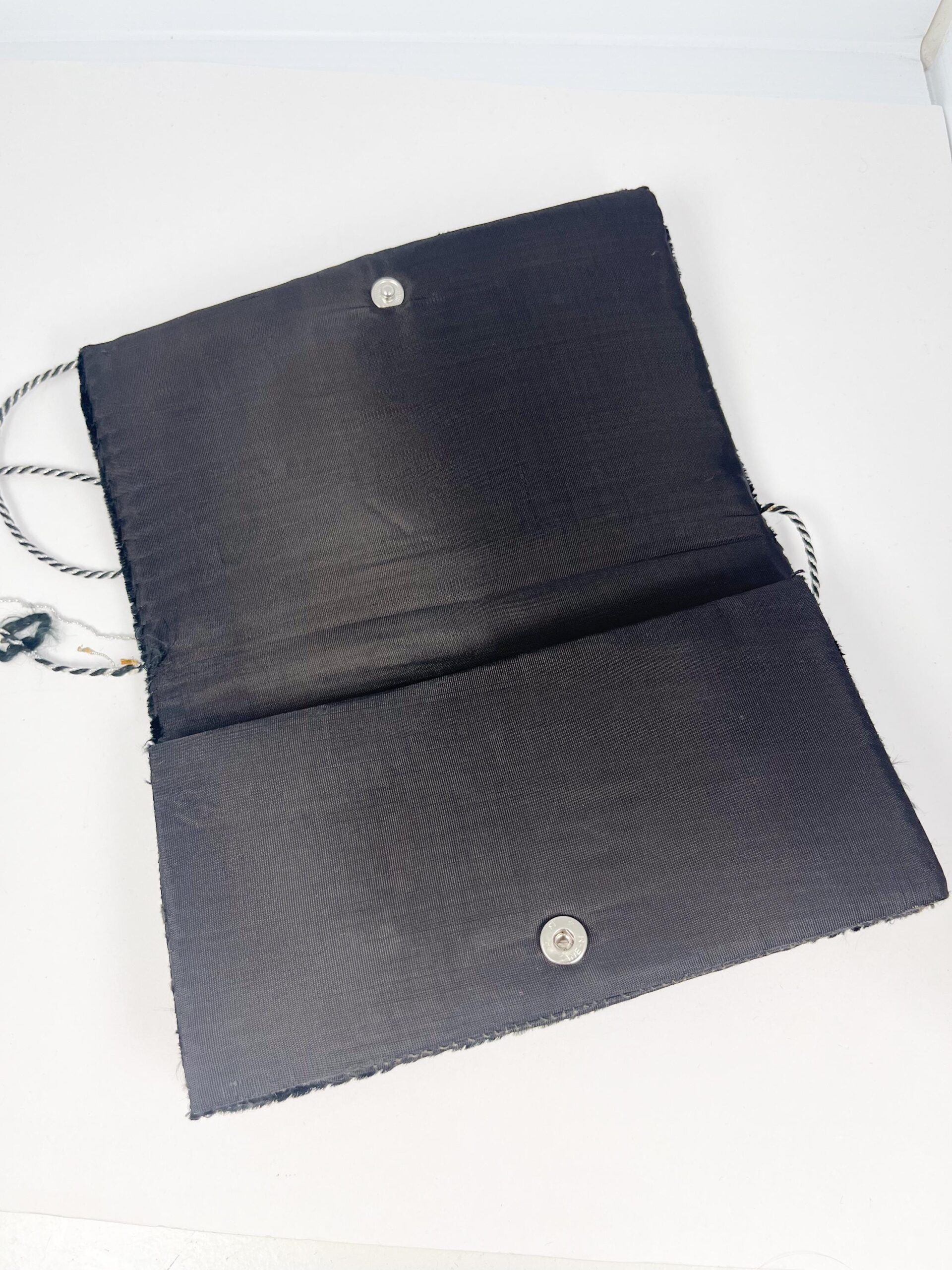 Vintage Zardozi embroidered peacock clutch with gemstone crystals