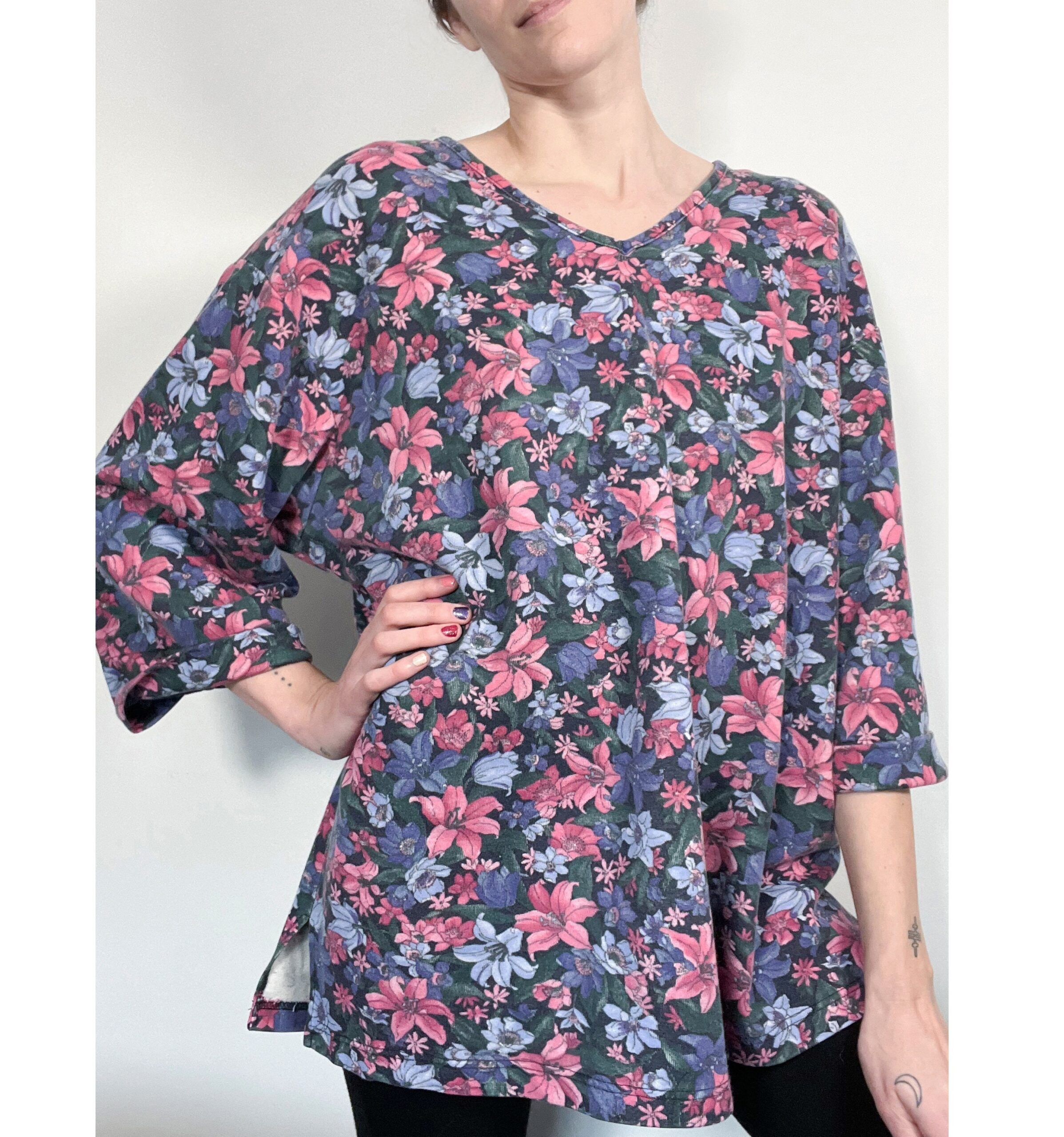 80s / 90s Vintage Floral Print Sweatshirt