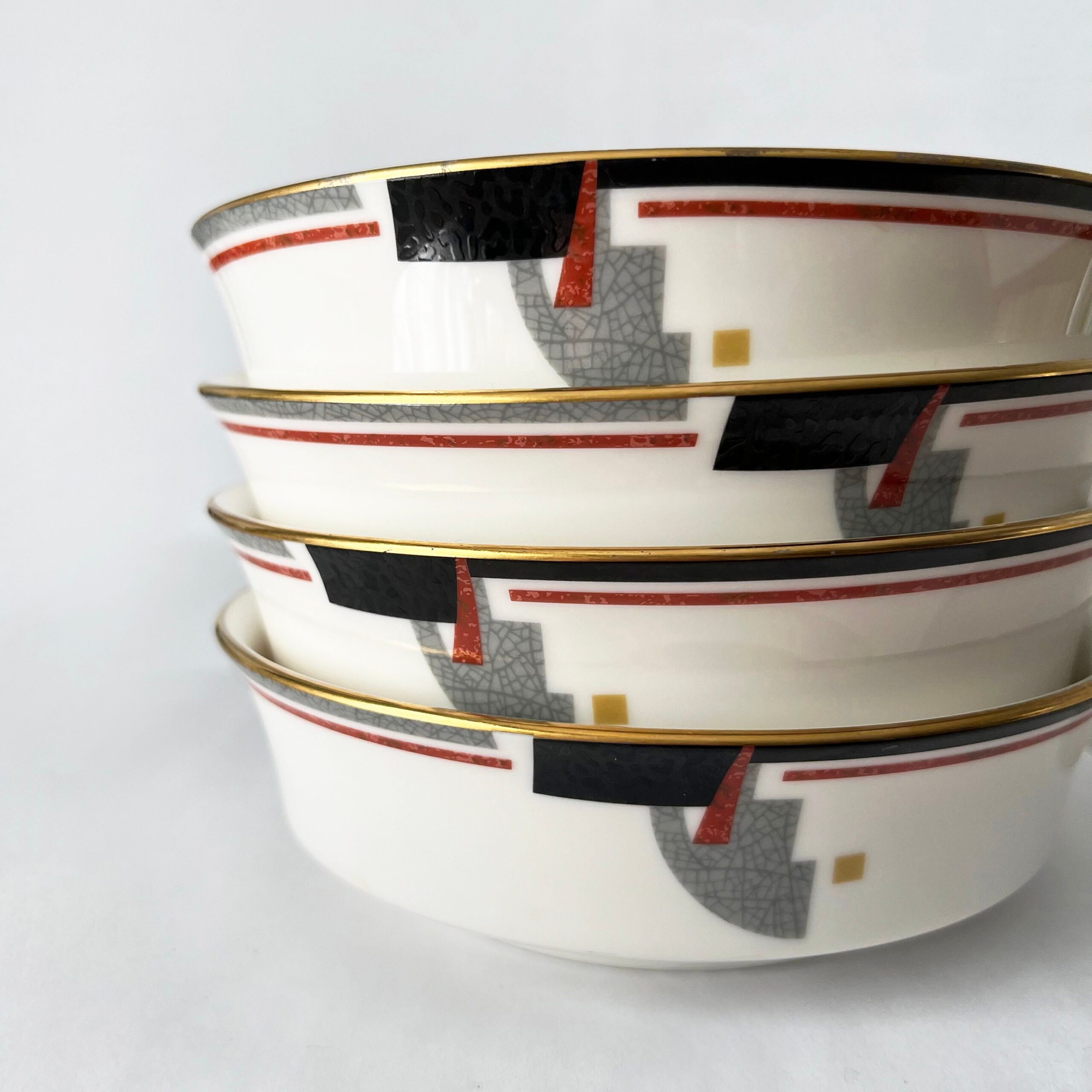 Vintage coupe Awareness soup bowls by Noritake