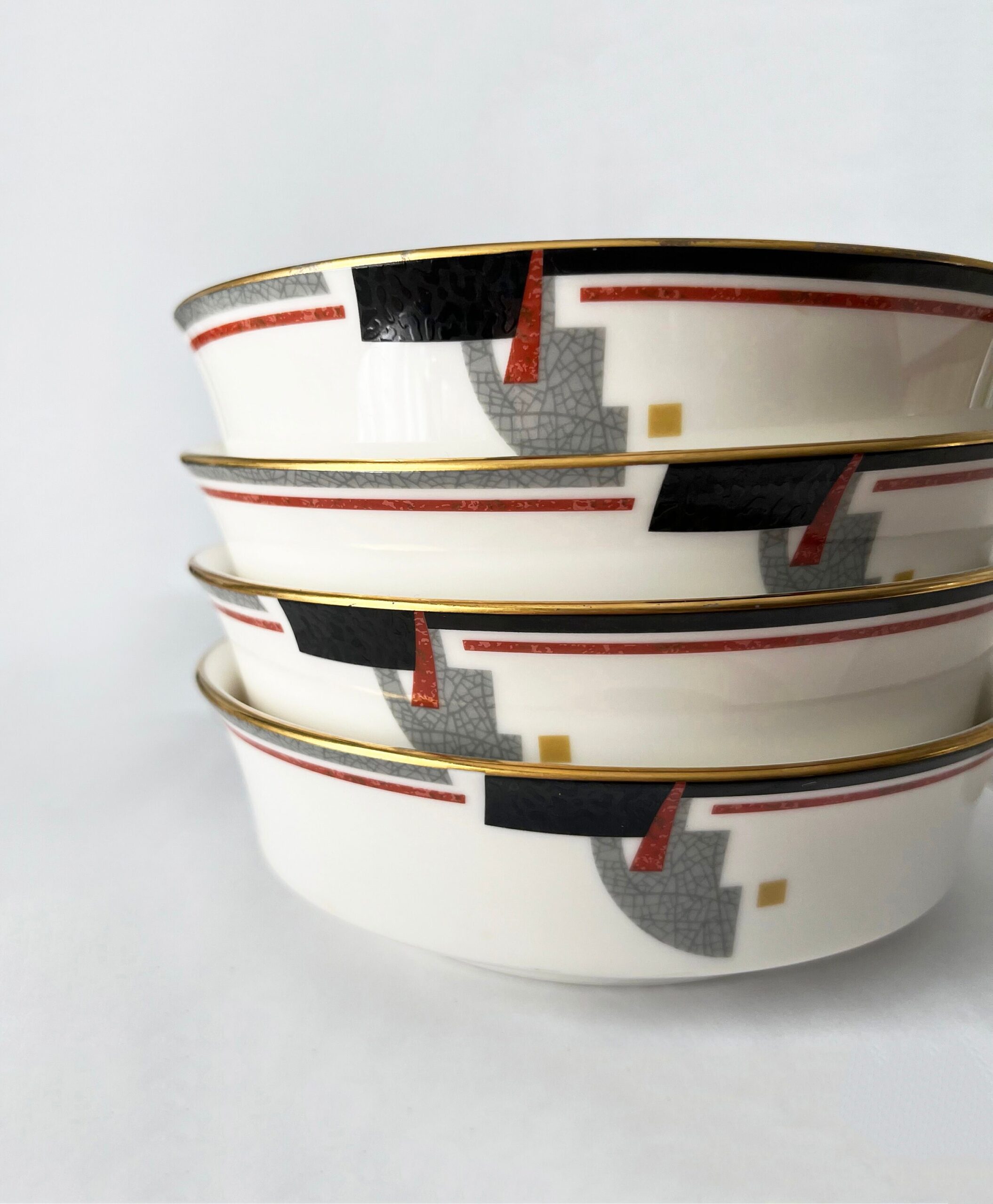 Vintage coupe Awareness soup bowls by Noritake
