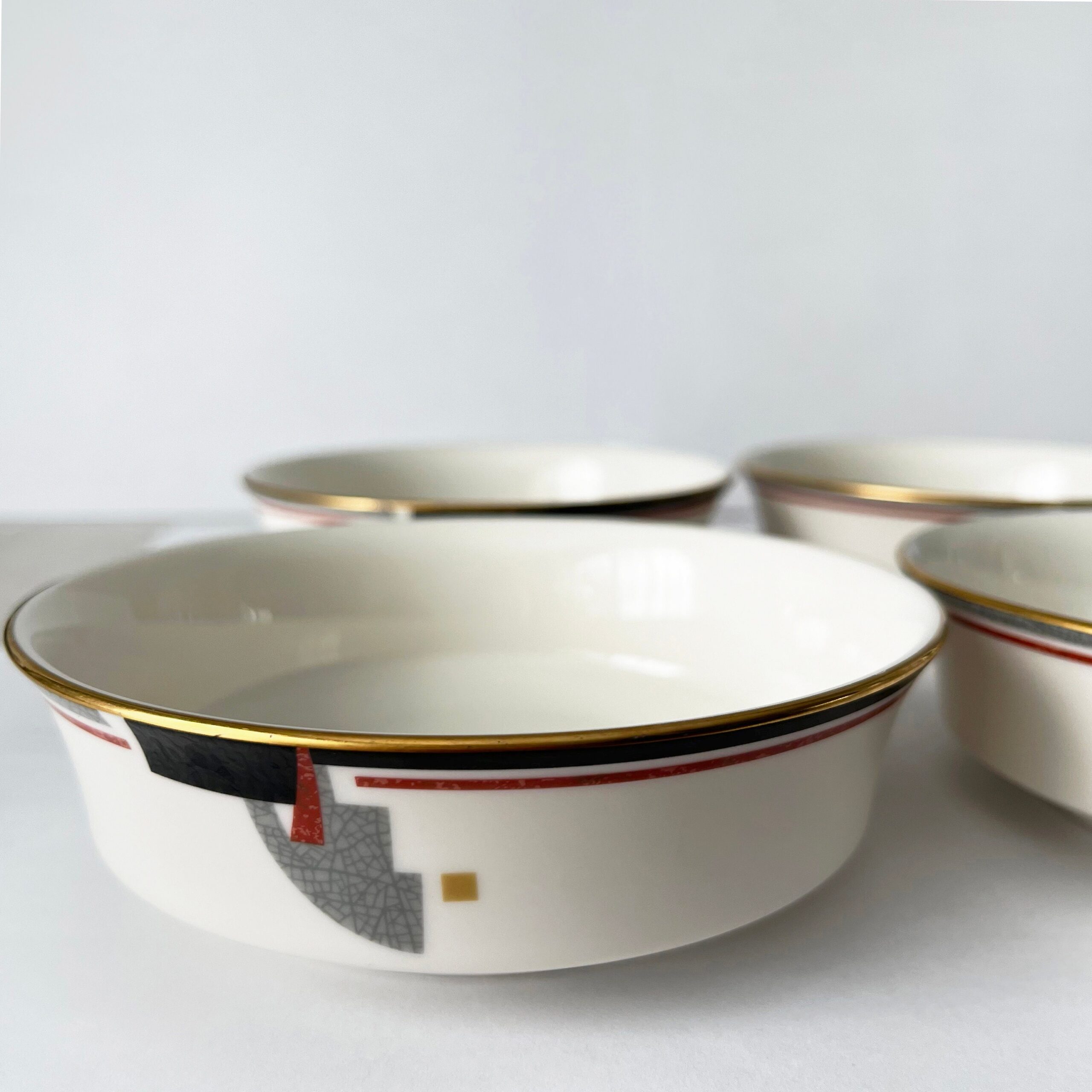 Vintage coupe Awareness soup bowls by Noritake