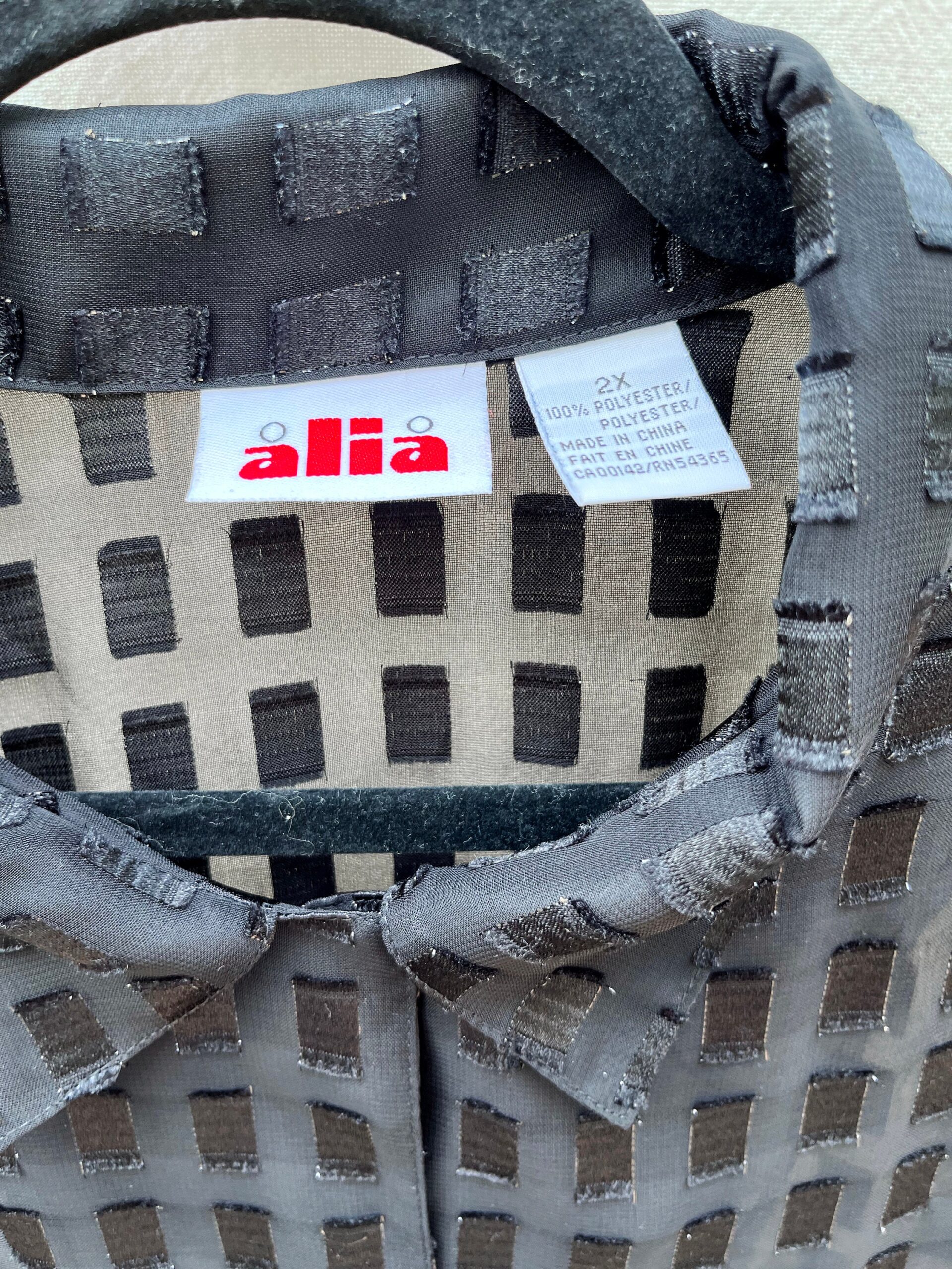 Vintage 90’s sheer checkered dress shirt