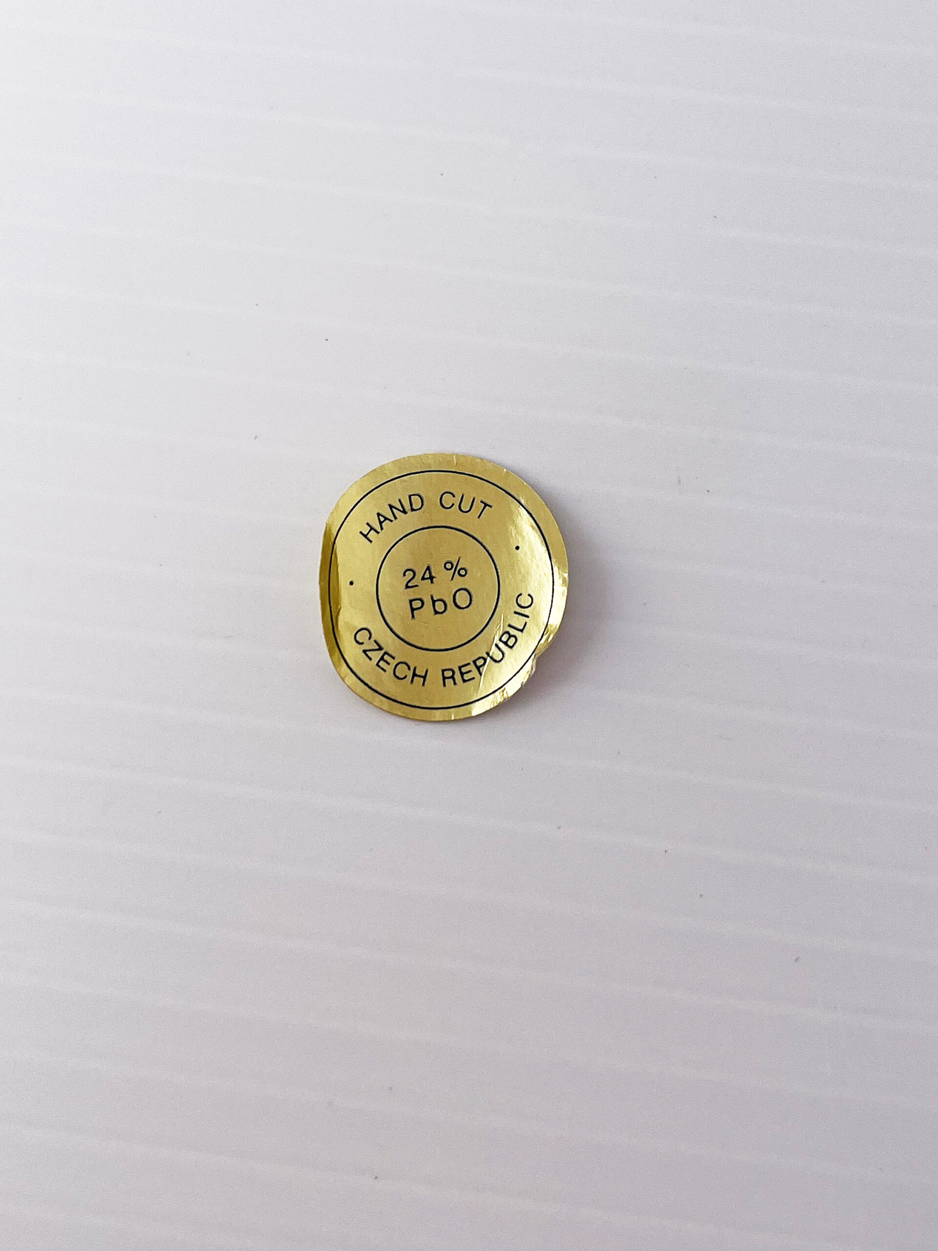 Bohemia Crystal vintage glass vase