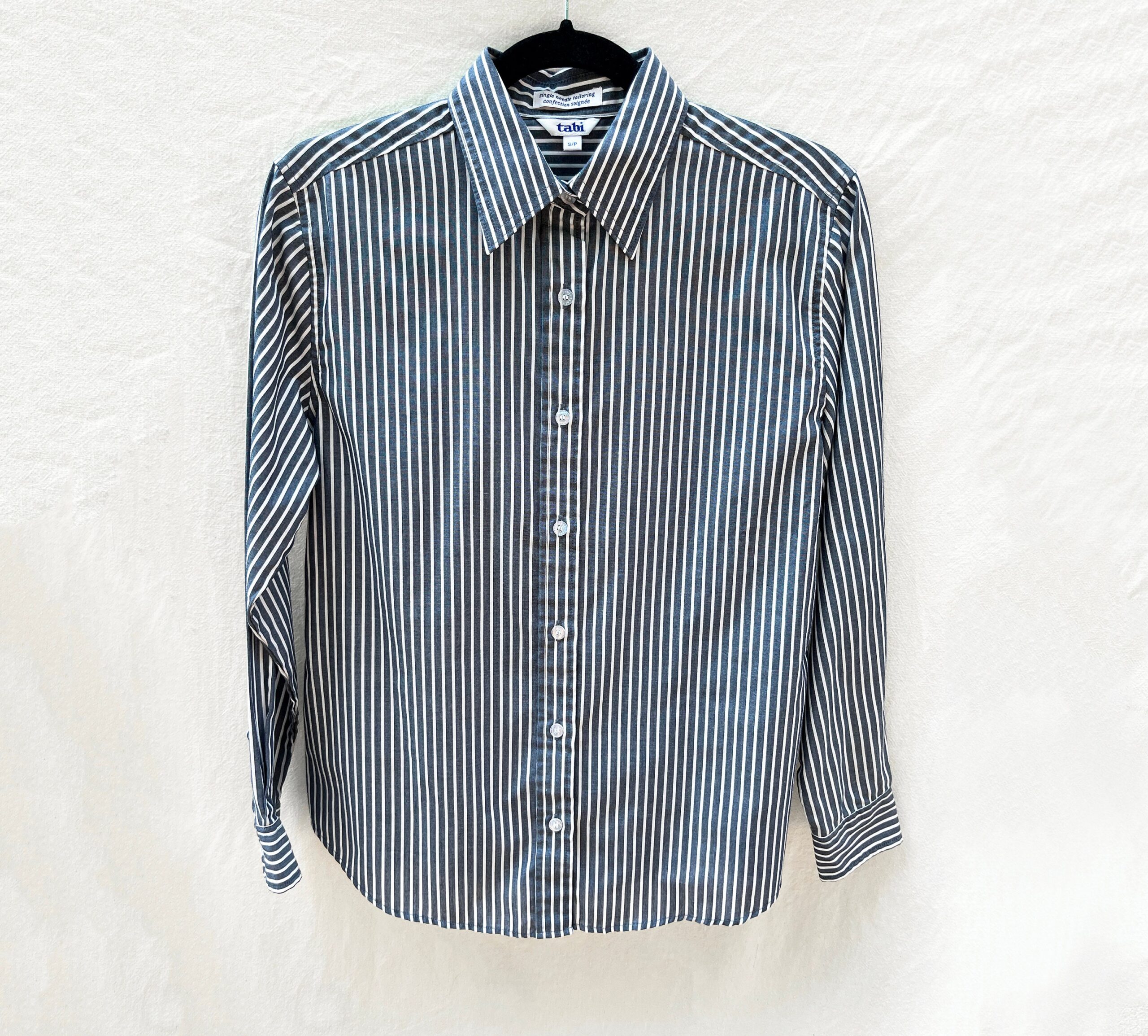 Vintage 90s pinstripe tailored dress shirt