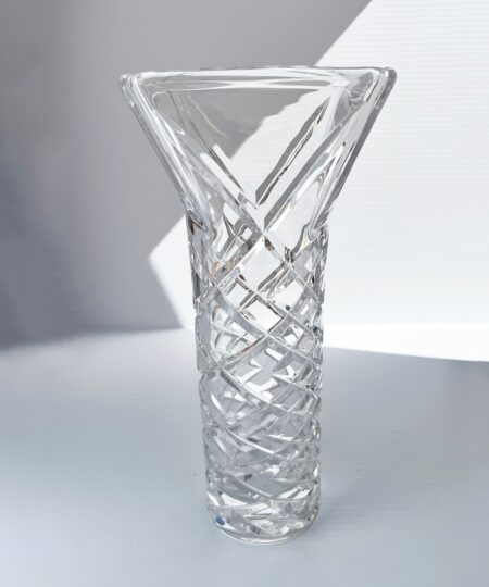 Bohemia Crystal vintage glass vase