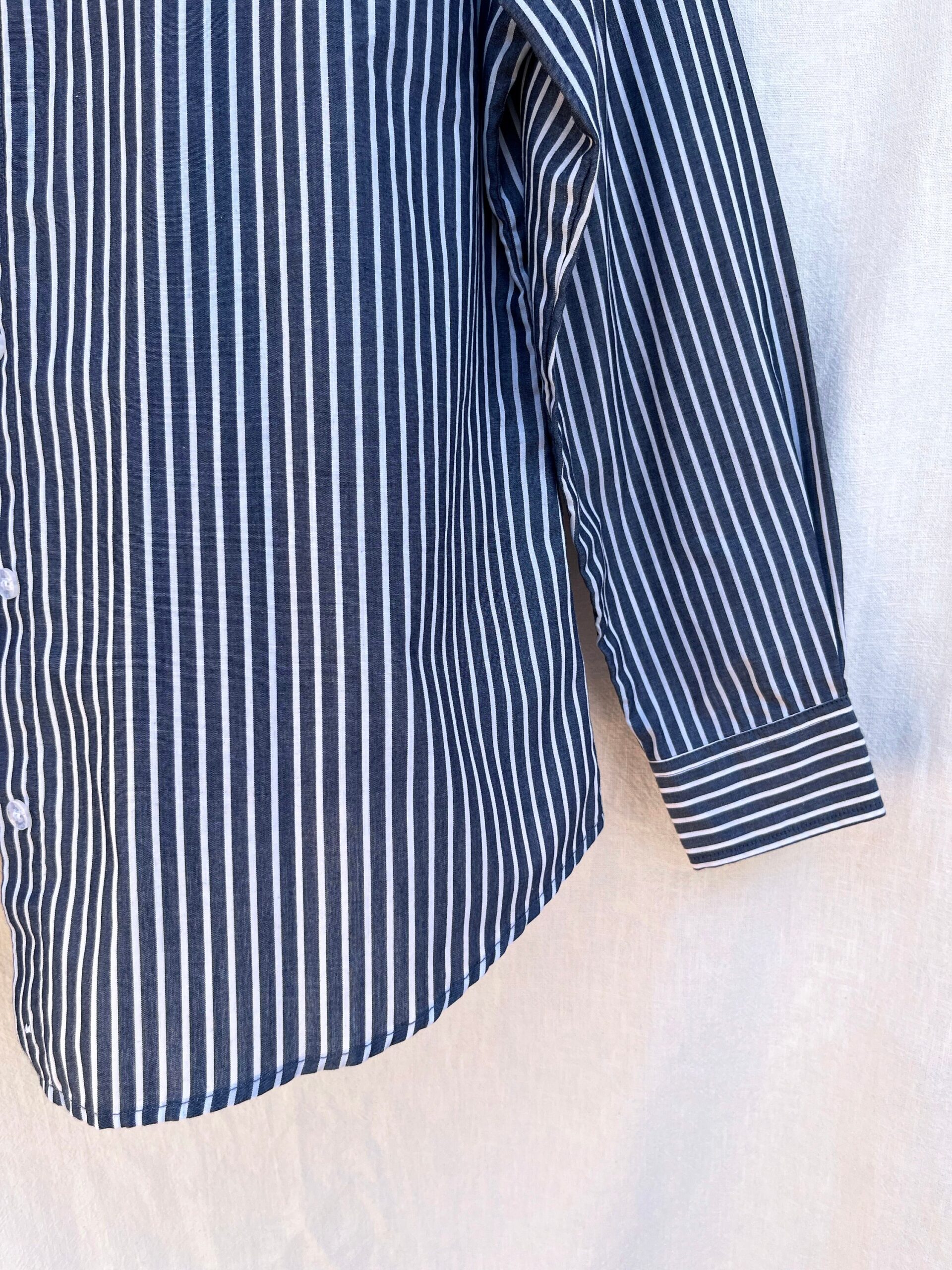 Vintage 90s pinstripe tailored dress shirt