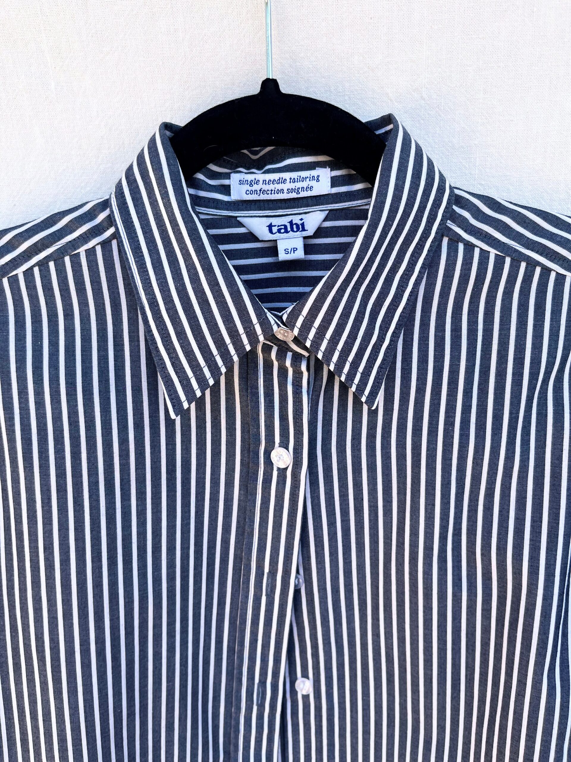Vintage 90s pinstripe tailored dress shirt