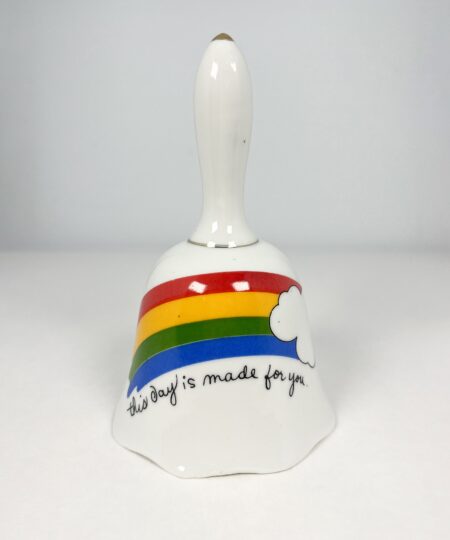 80’s vintage ceramic rainbow bell