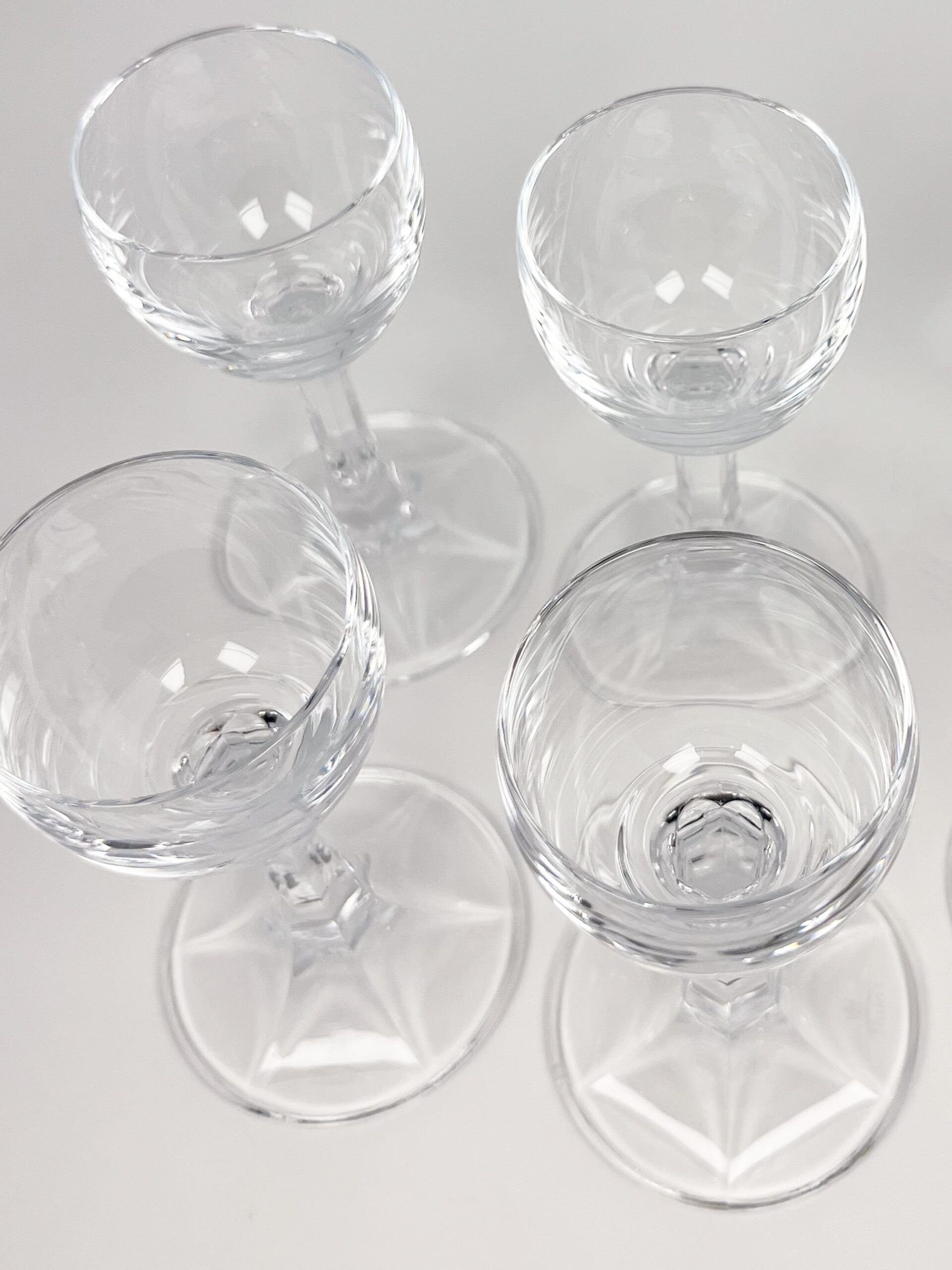 Set of 4 Thun Crystal 1.5 oz Liqueur Glasses