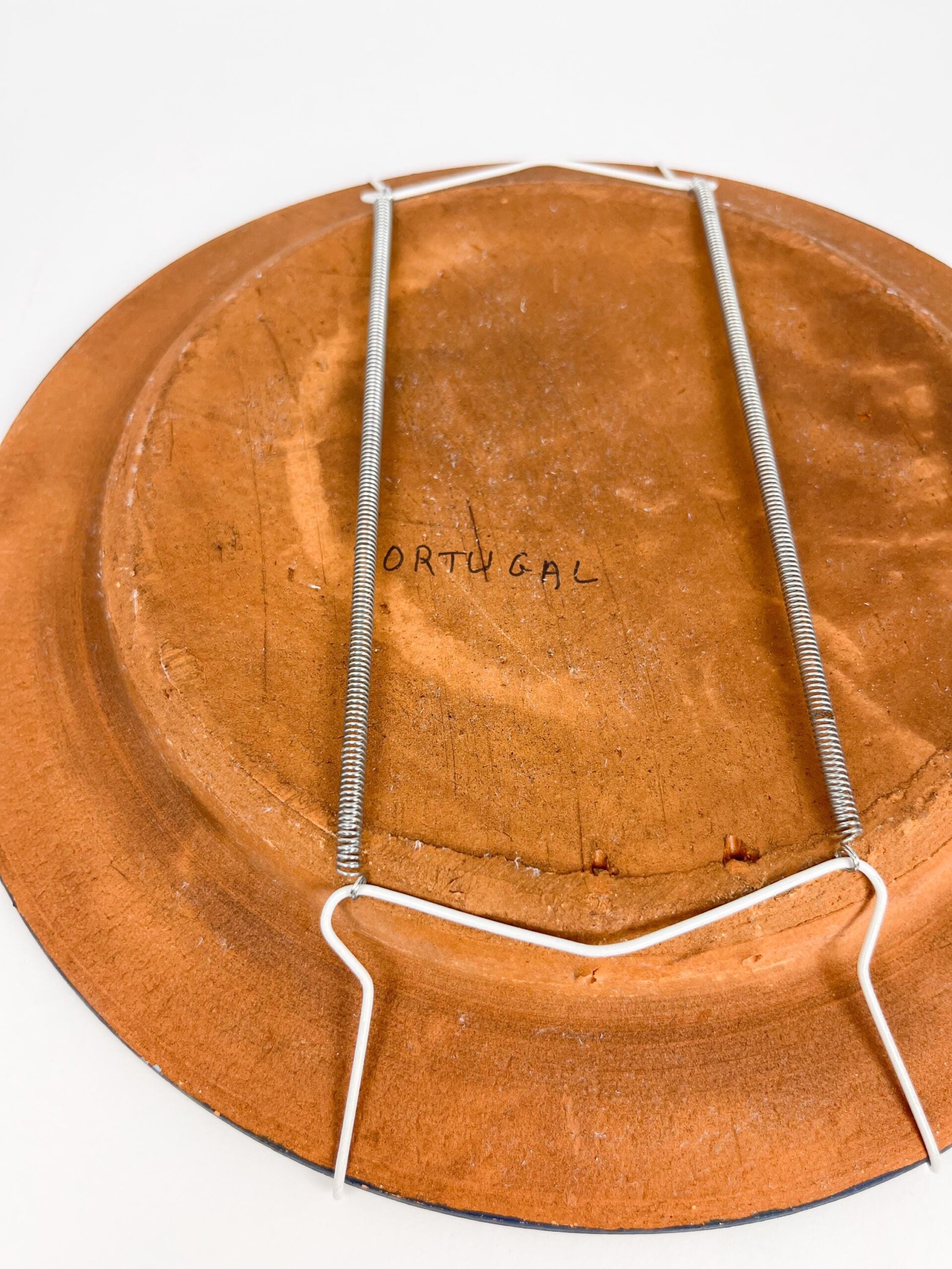 Clay art plate made in Portugal