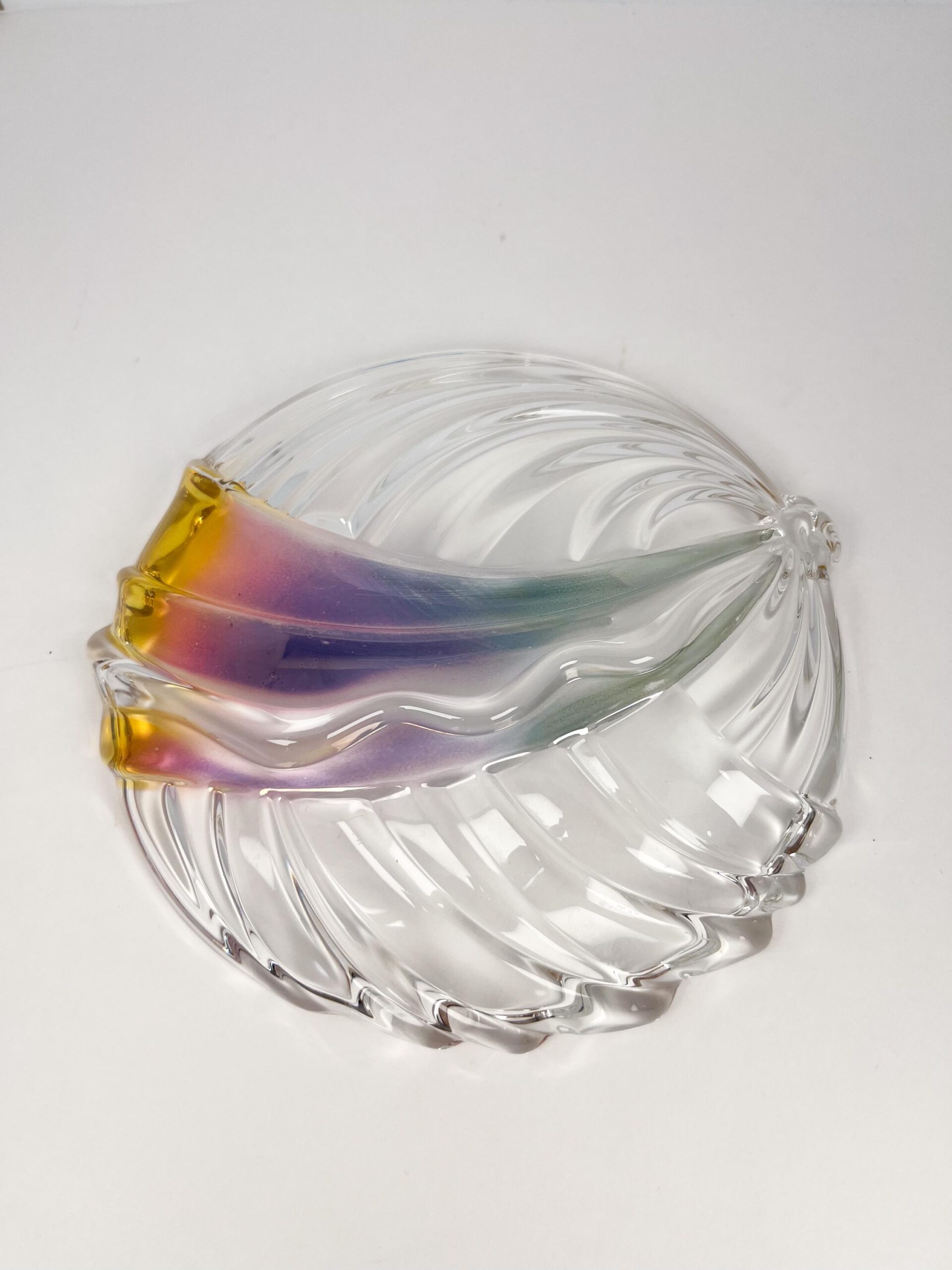 Vintage art glass plate
