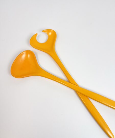 Mepal Melamine yellow-orange serving spoons by Rosti