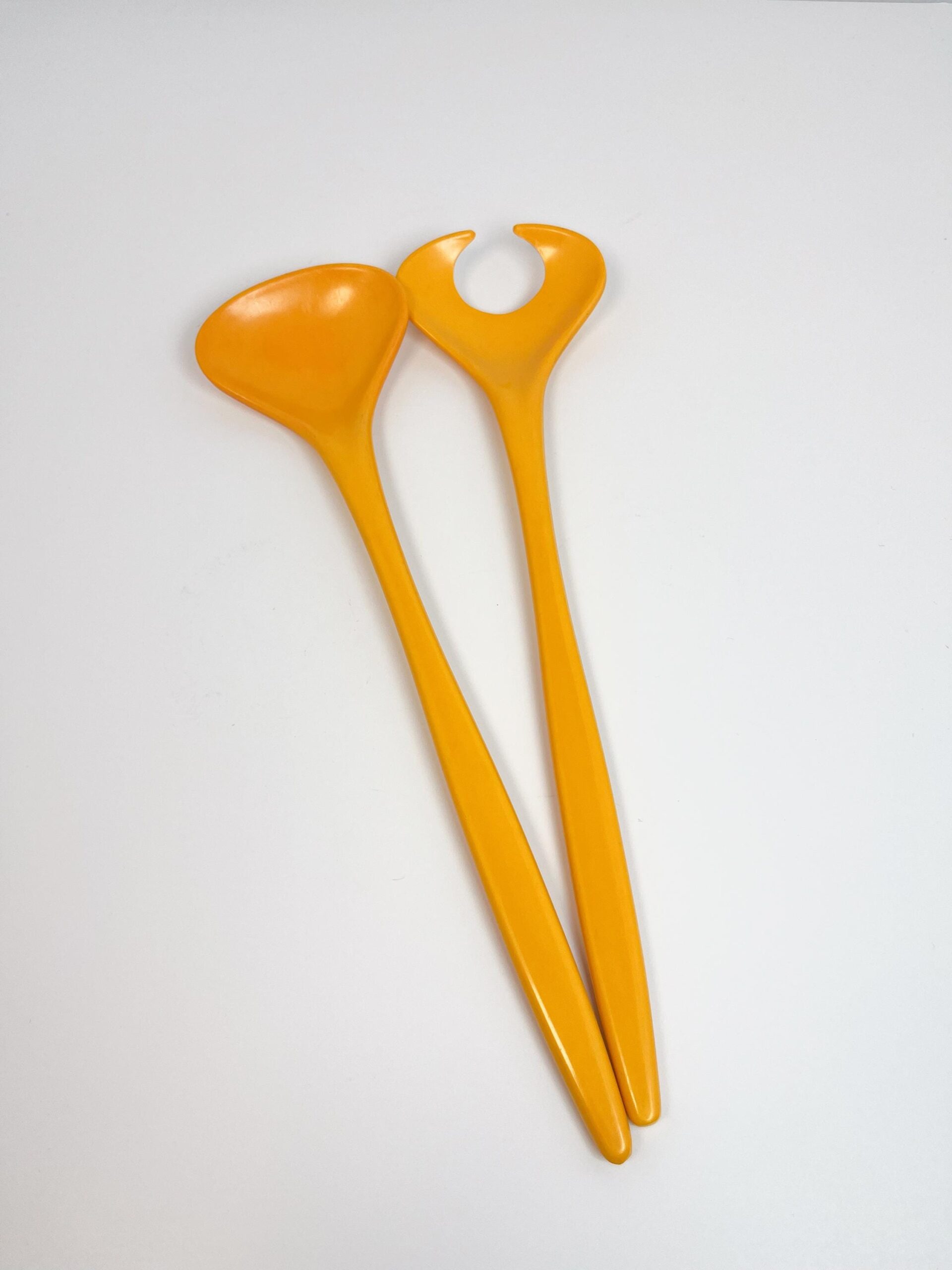 Mepal Melamine yellow-orange serving spoons by Rosti