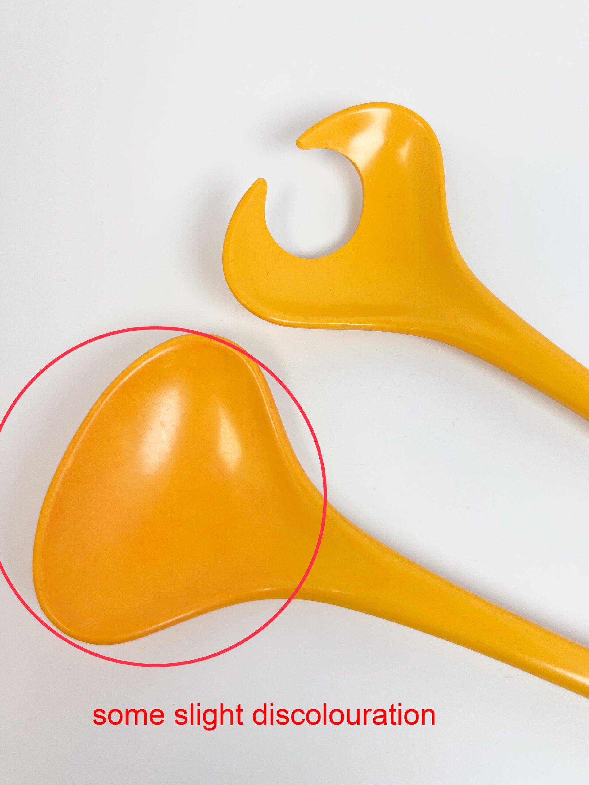 Mepal Melamine yellow-orange serving spoons by Rosti