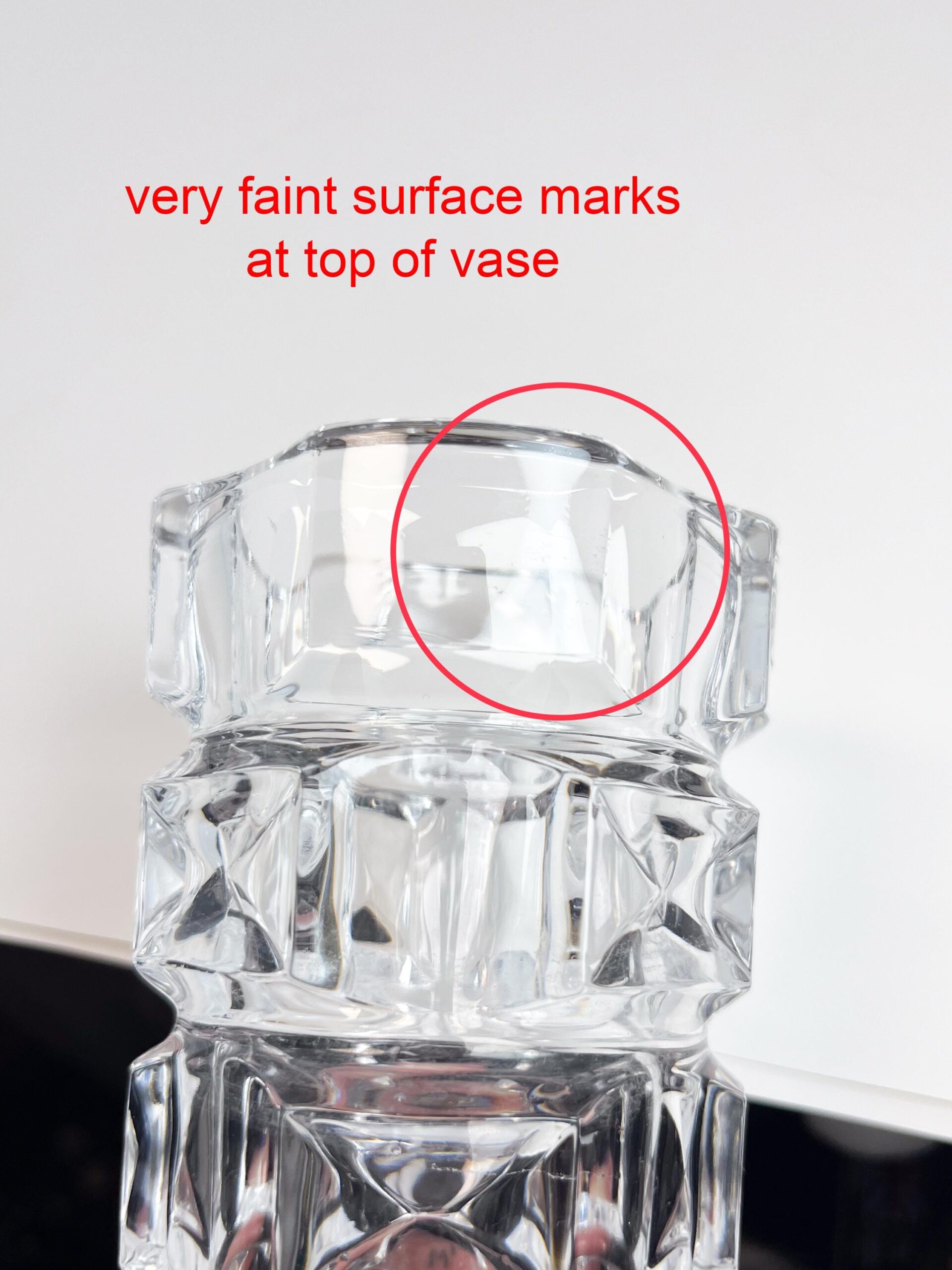 Vintage Cristal D'Arques crystal vase