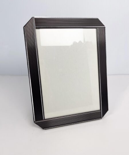 Vintage 80s/90s metallic and black picture frame