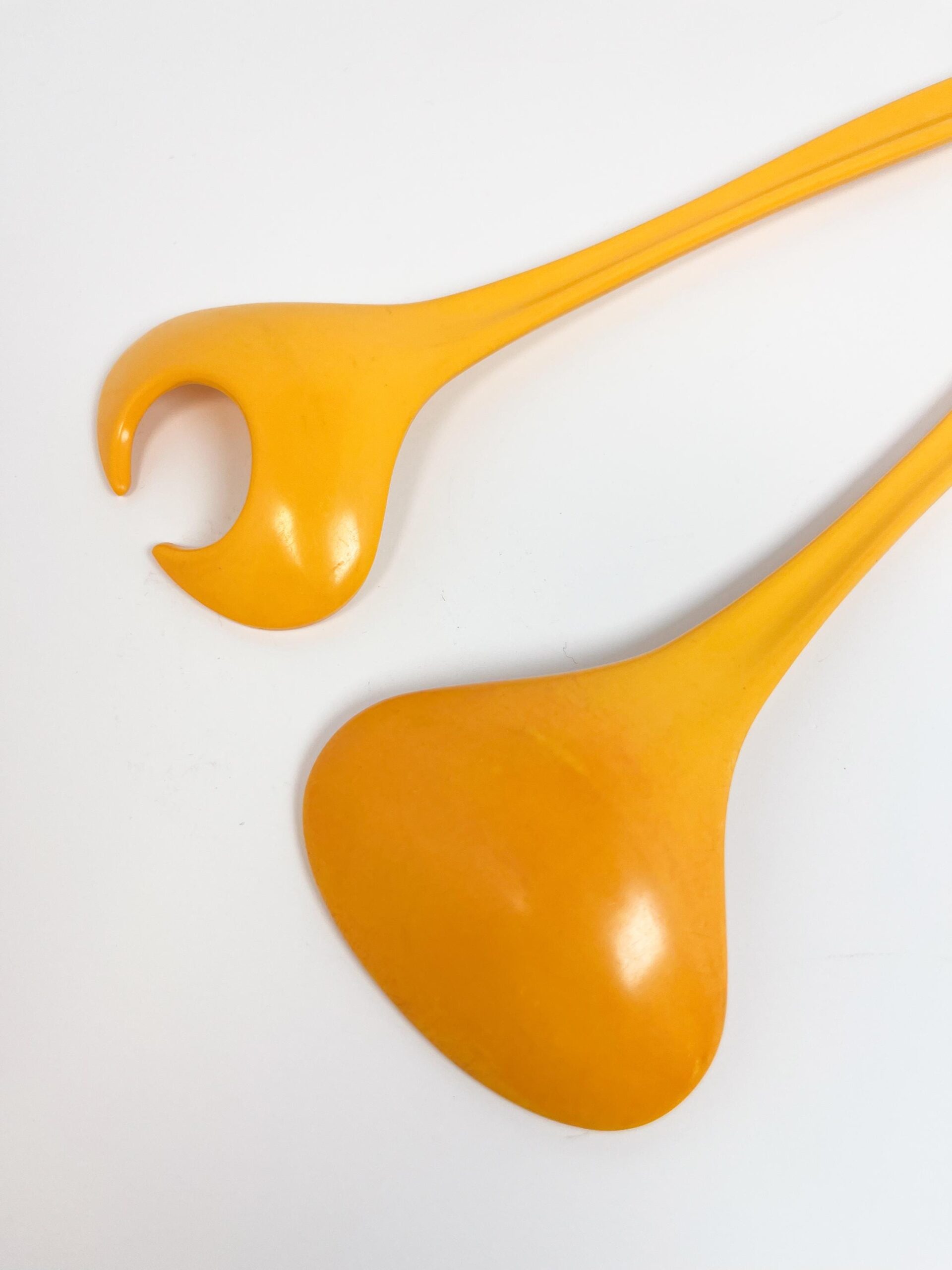 Mepal Melamine yellow-orange serving spoons by Rosti