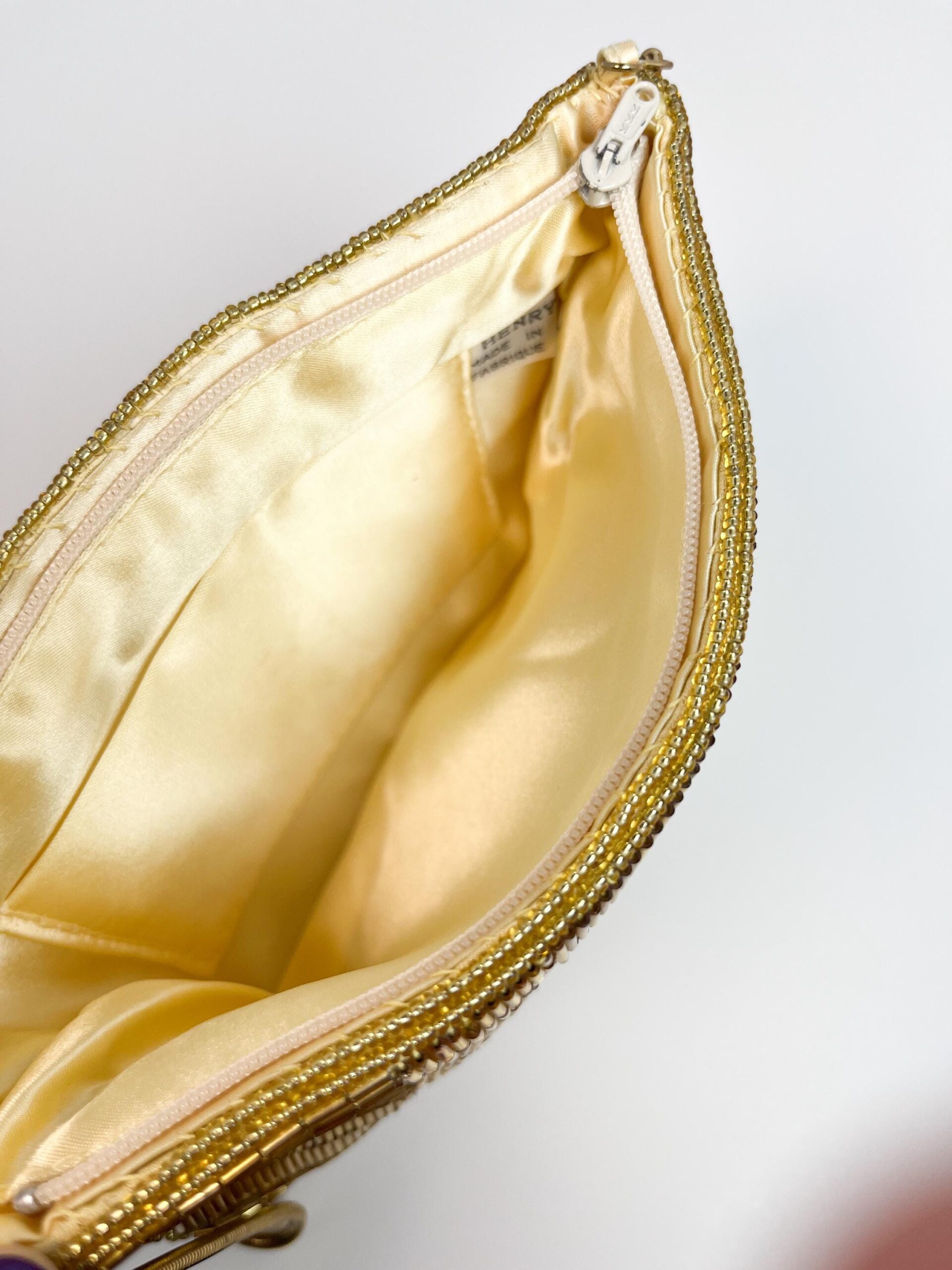 Vintage gold beaded Birks purse