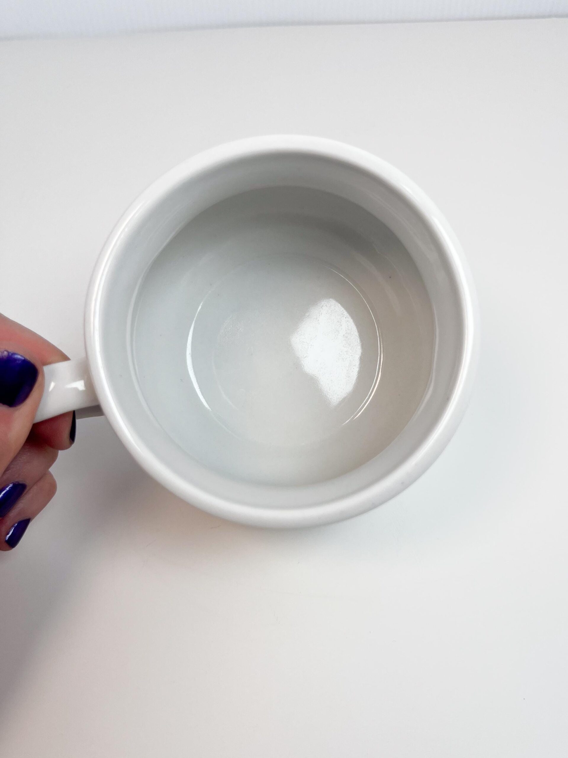Vintage mushroom soup mug - with cream of mushroom recipe