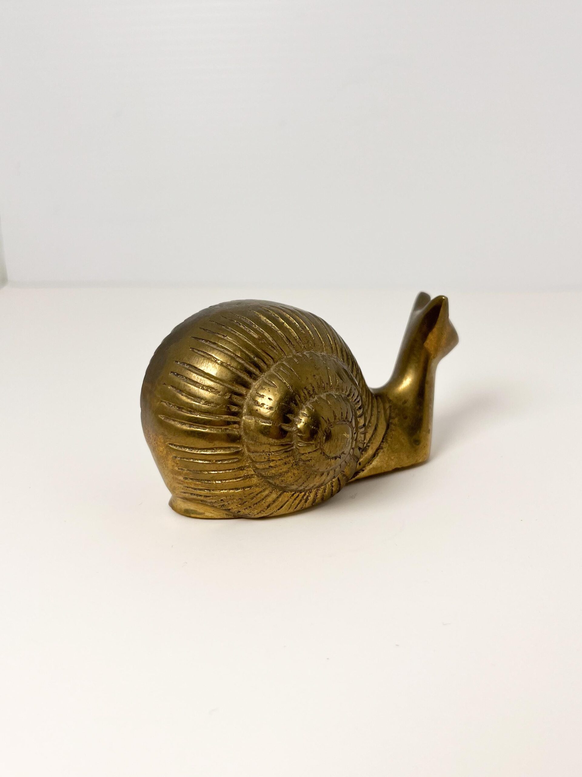 Vintage small brass snail - Made in India