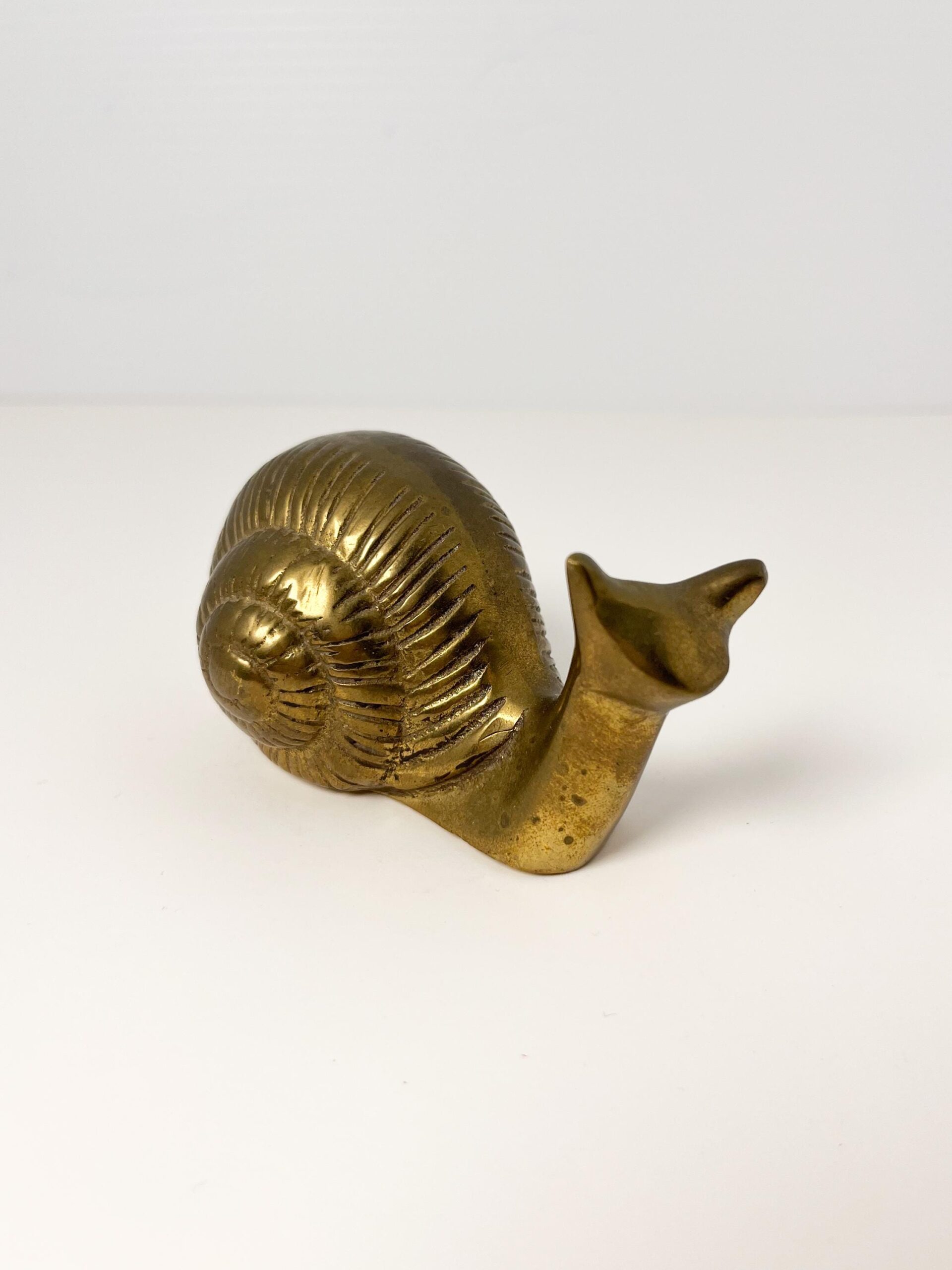 Vintage small brass snail - Made in India
