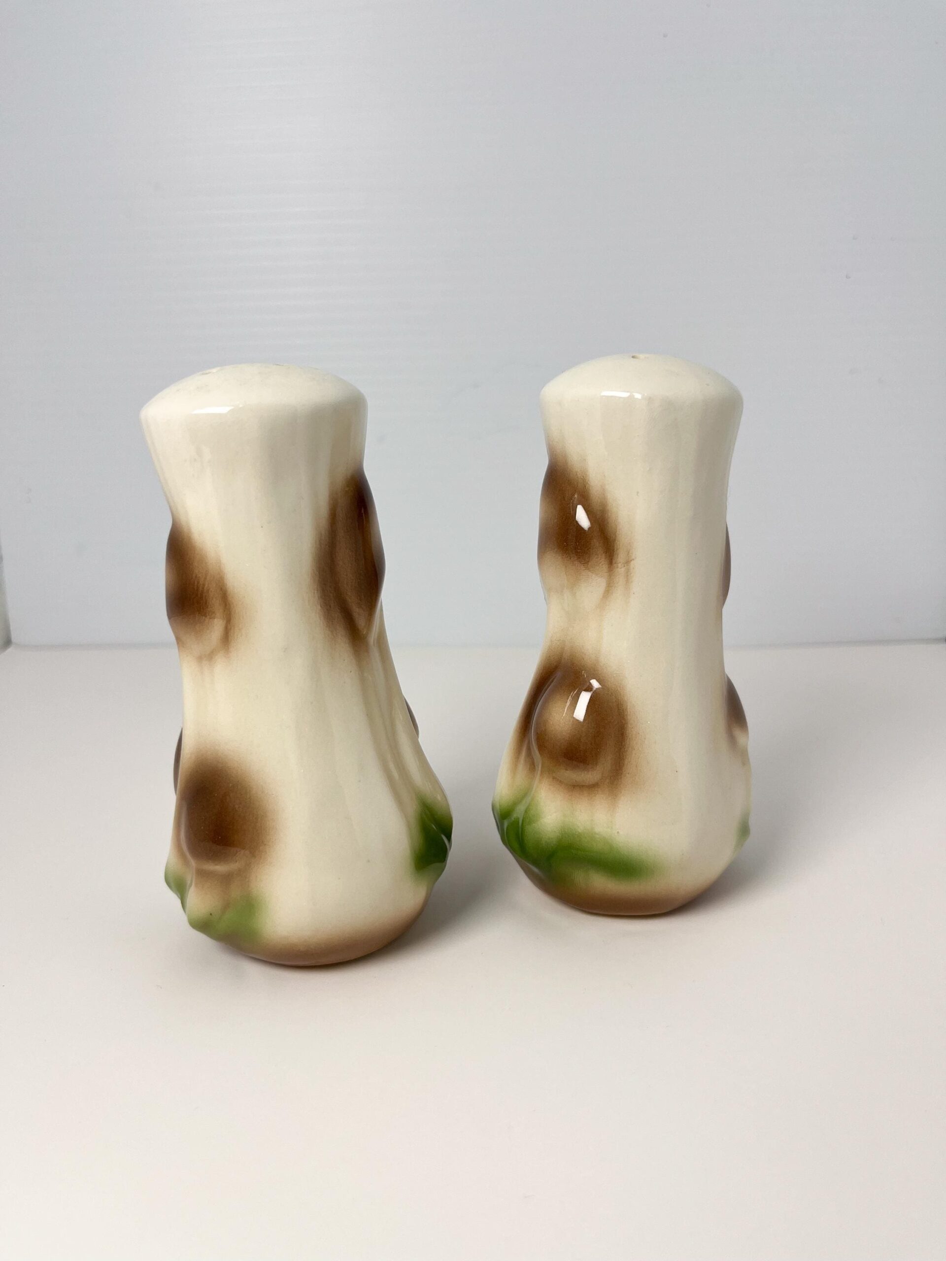 Vintage mushroom ceramic salt and pepper shakers