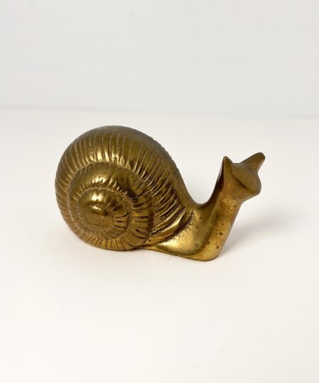 Vintage small brass snail - Made in India