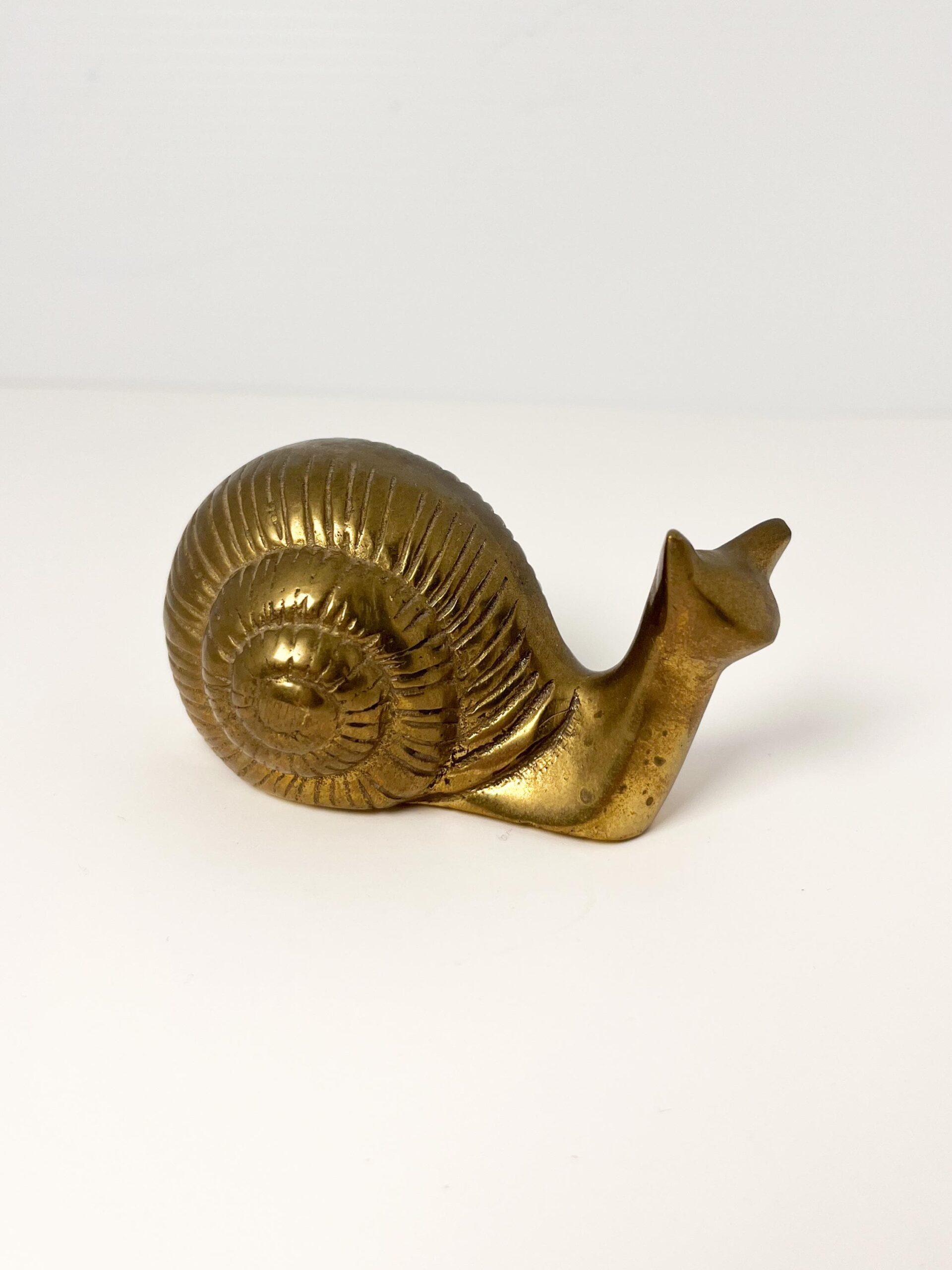 Vintage small brass snail - Made in India