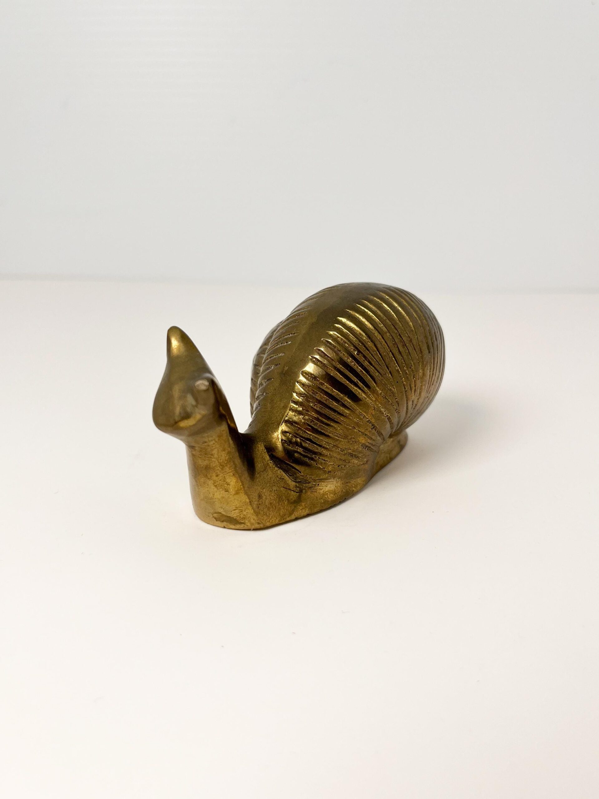 Vintage small brass snail - Made in India