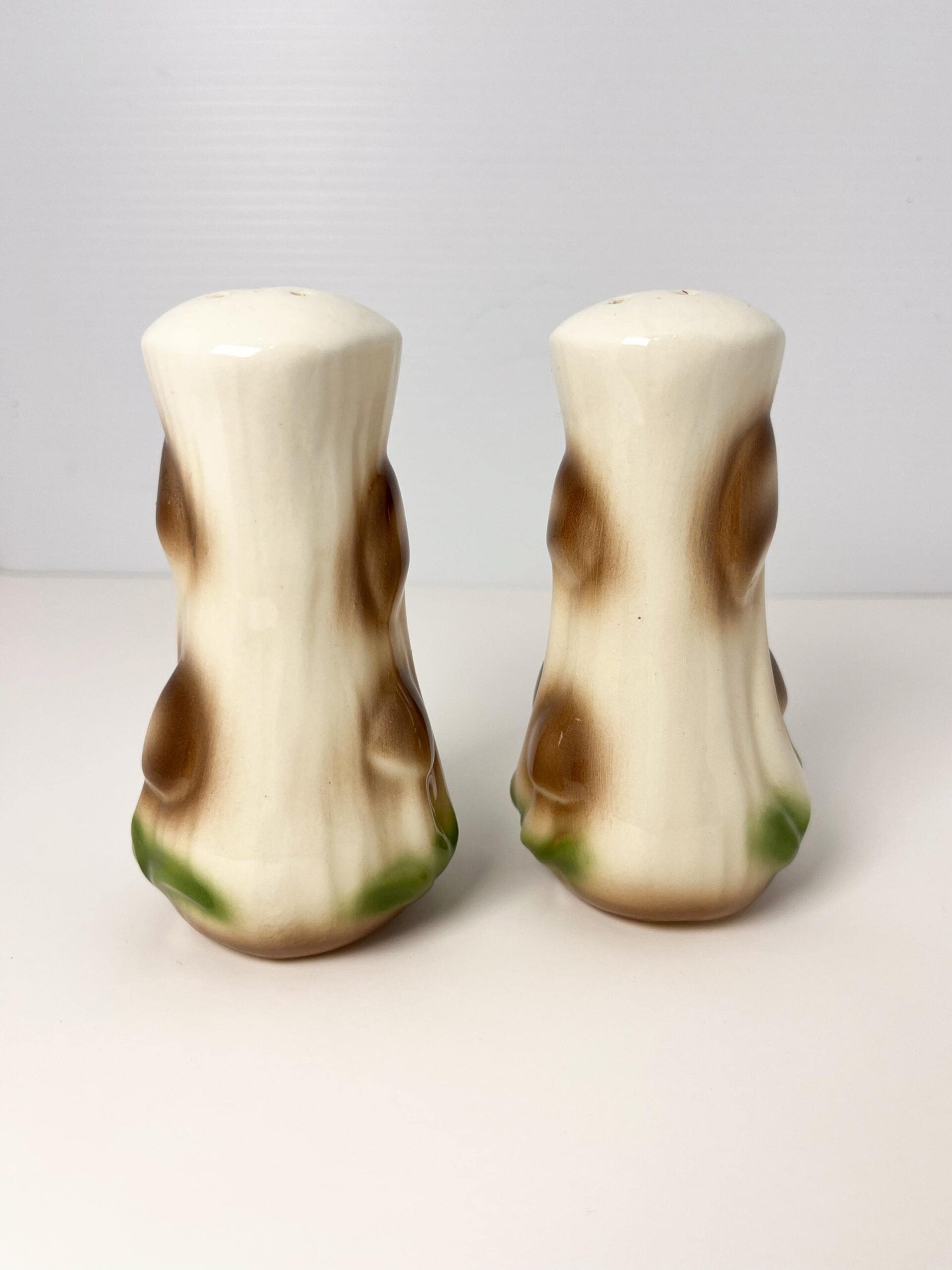 Vintage mushroom ceramic salt and pepper shakers
