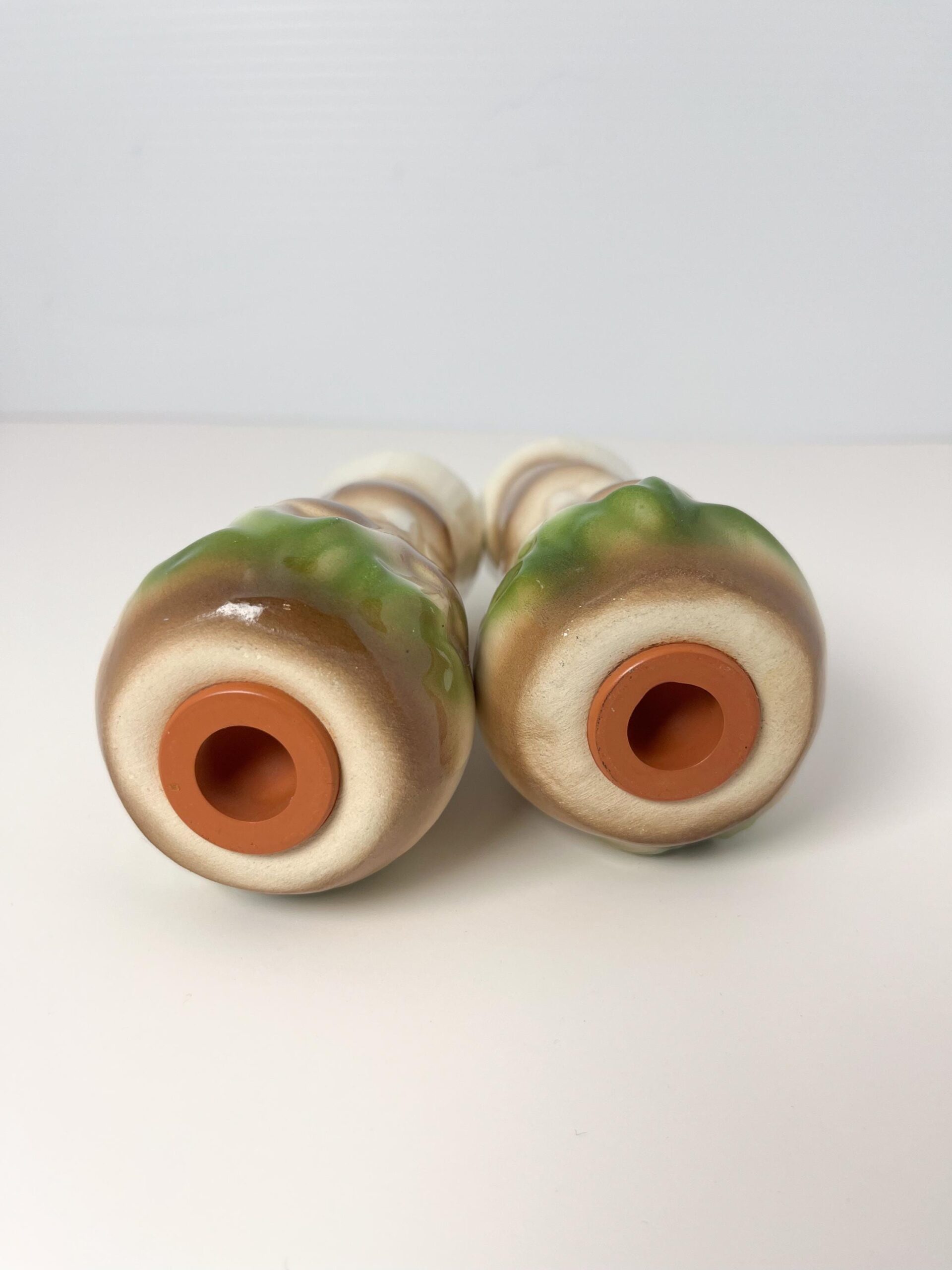Vintage mushroom ceramic salt and pepper shakers