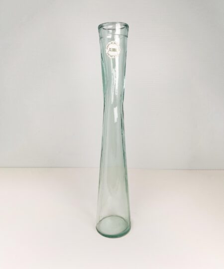 Vidros San Miguel tall green clear glass bud vase
