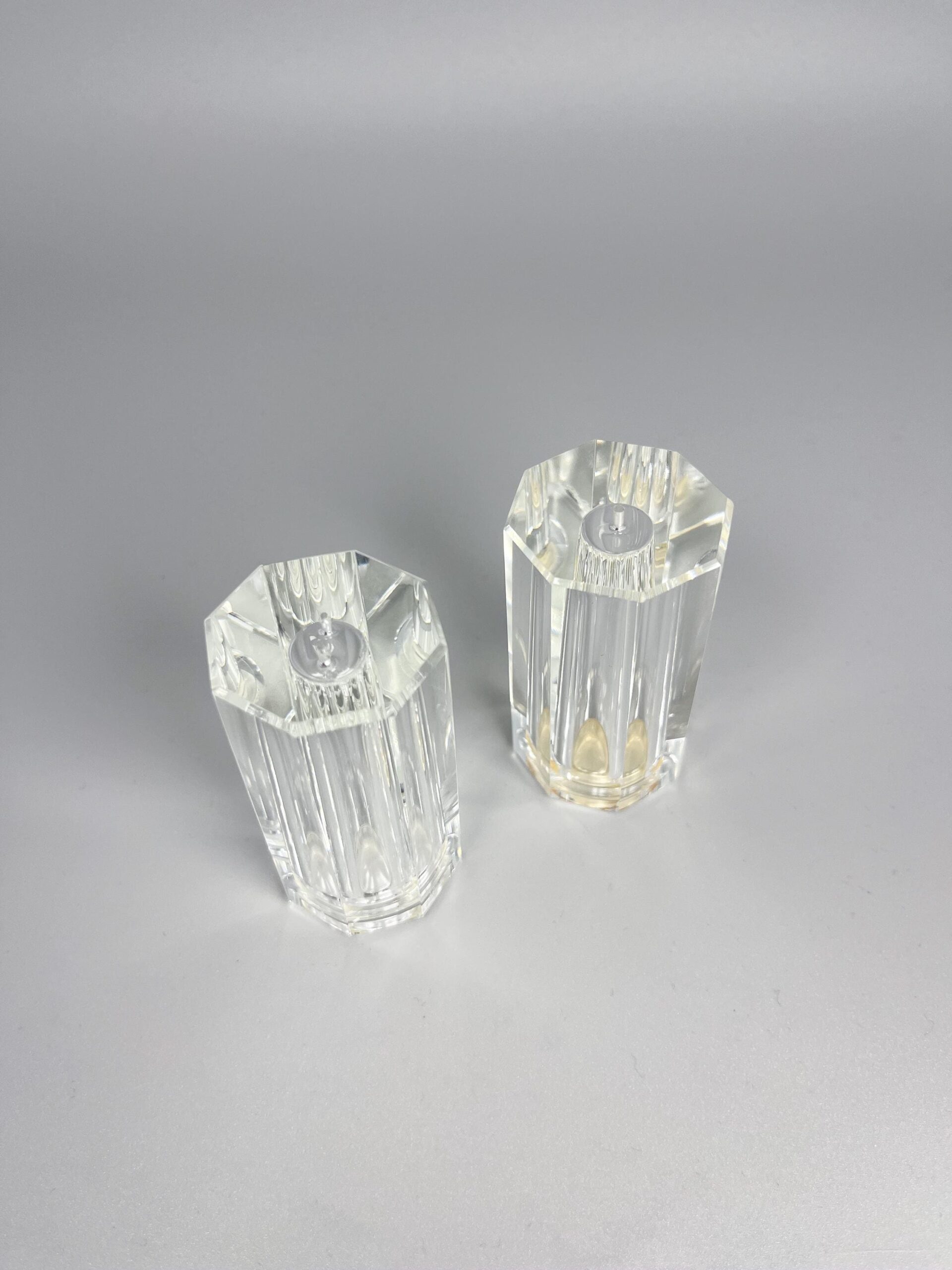 Vintage Oleg Cassini crystal salt and pepper set