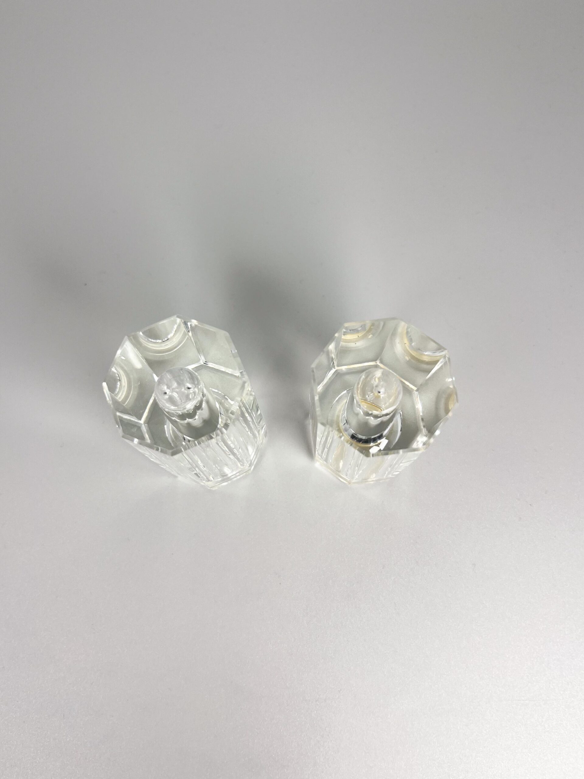 Vintage Oleg Cassini crystal salt and pepper set