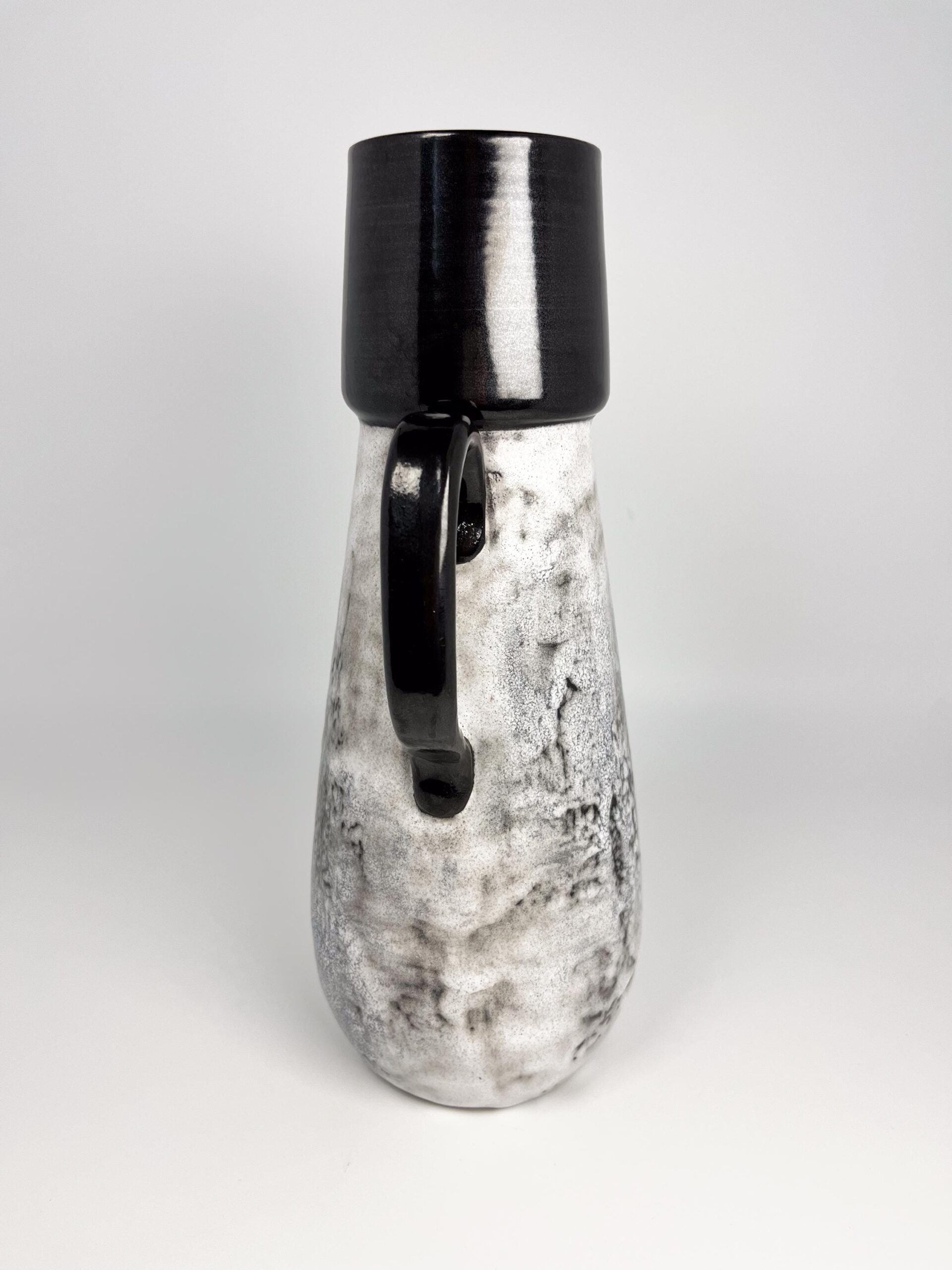 Vintage Ziegler Schaffhausen black and white decorative pitcher - Gustav Spörri era