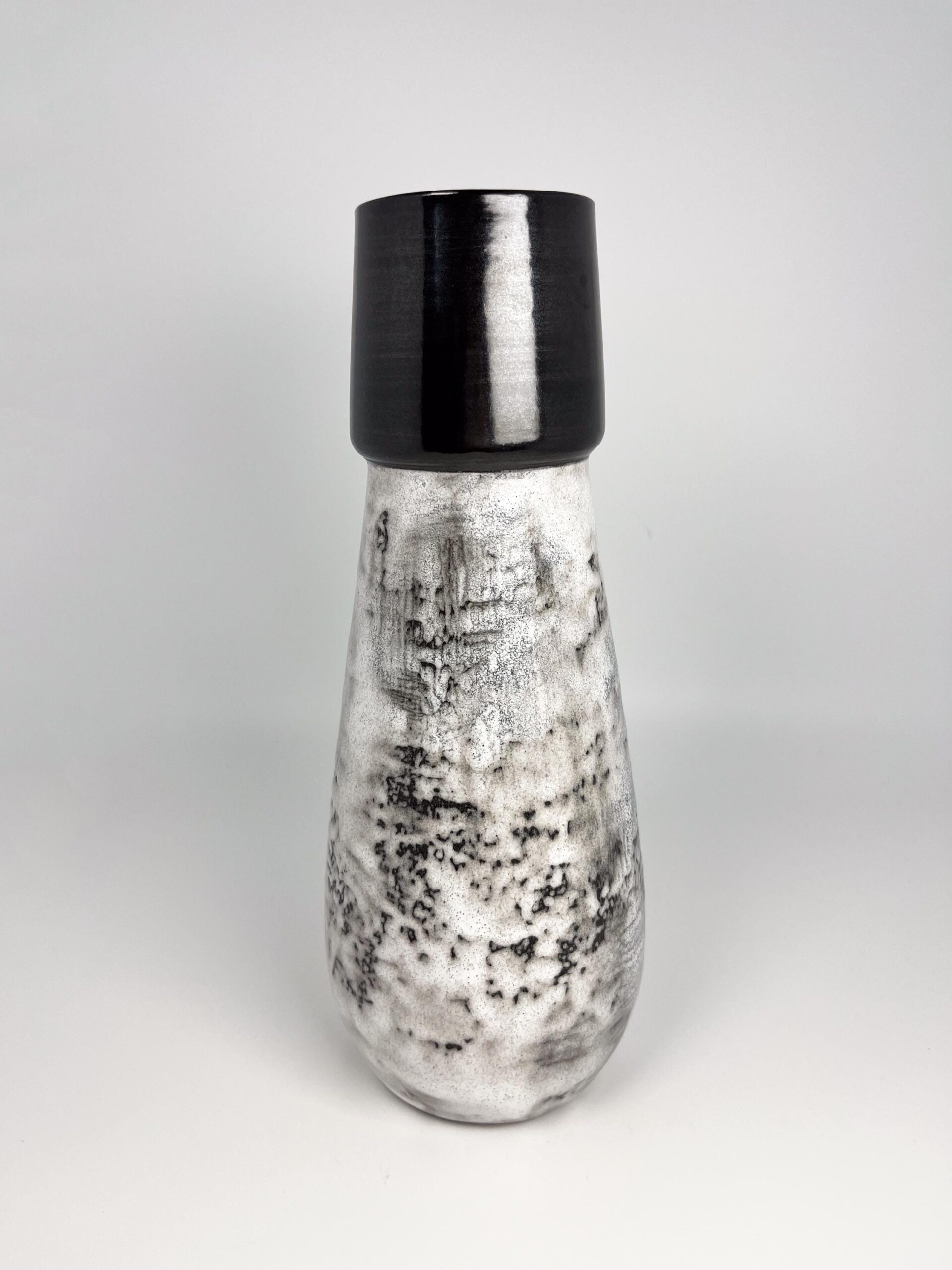 Vintage Ziegler Schaffhausen black and white decorative pitcher - Gustav Spörri era