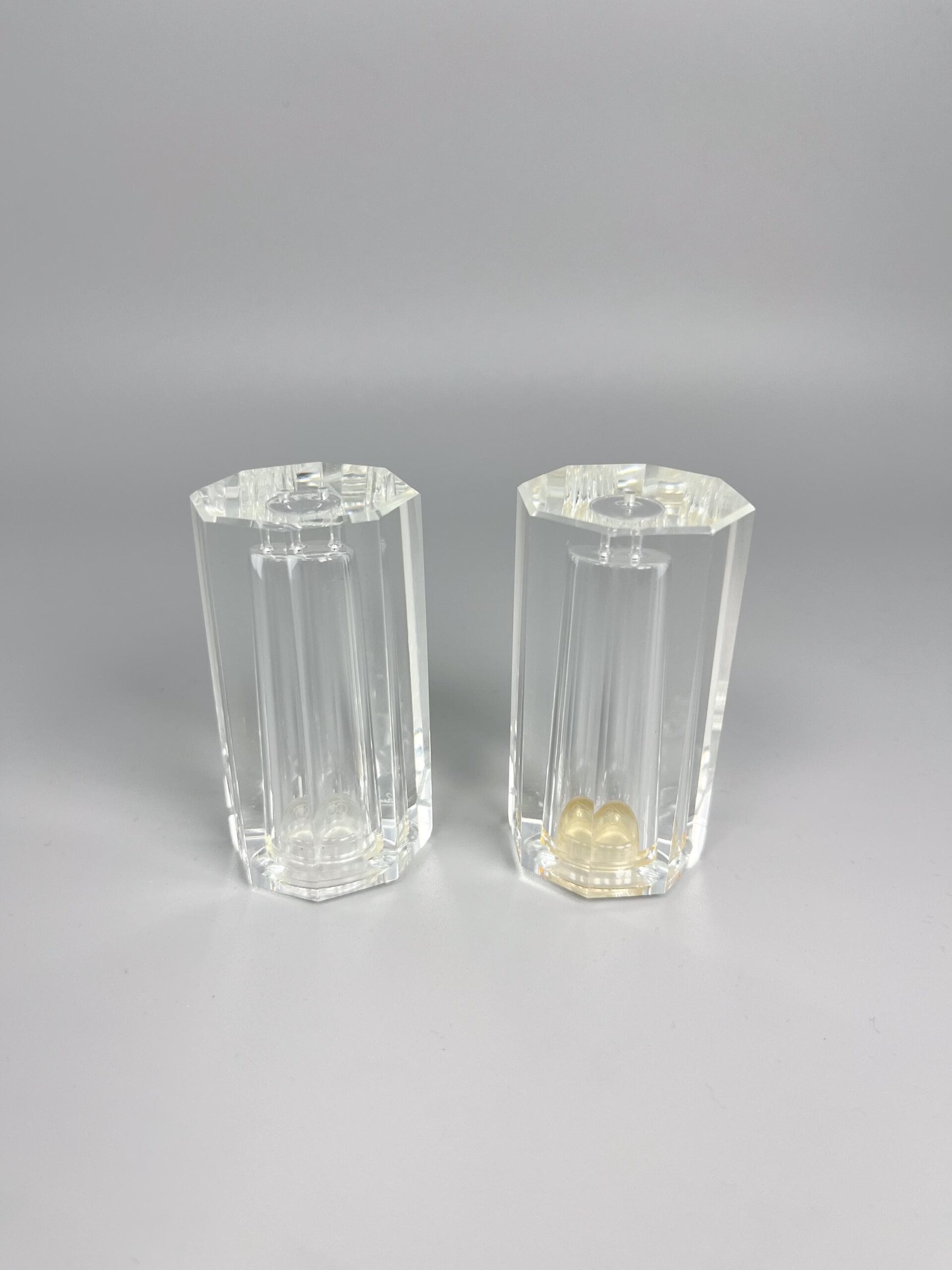 Vintage Oleg Cassini crystal salt and pepper set