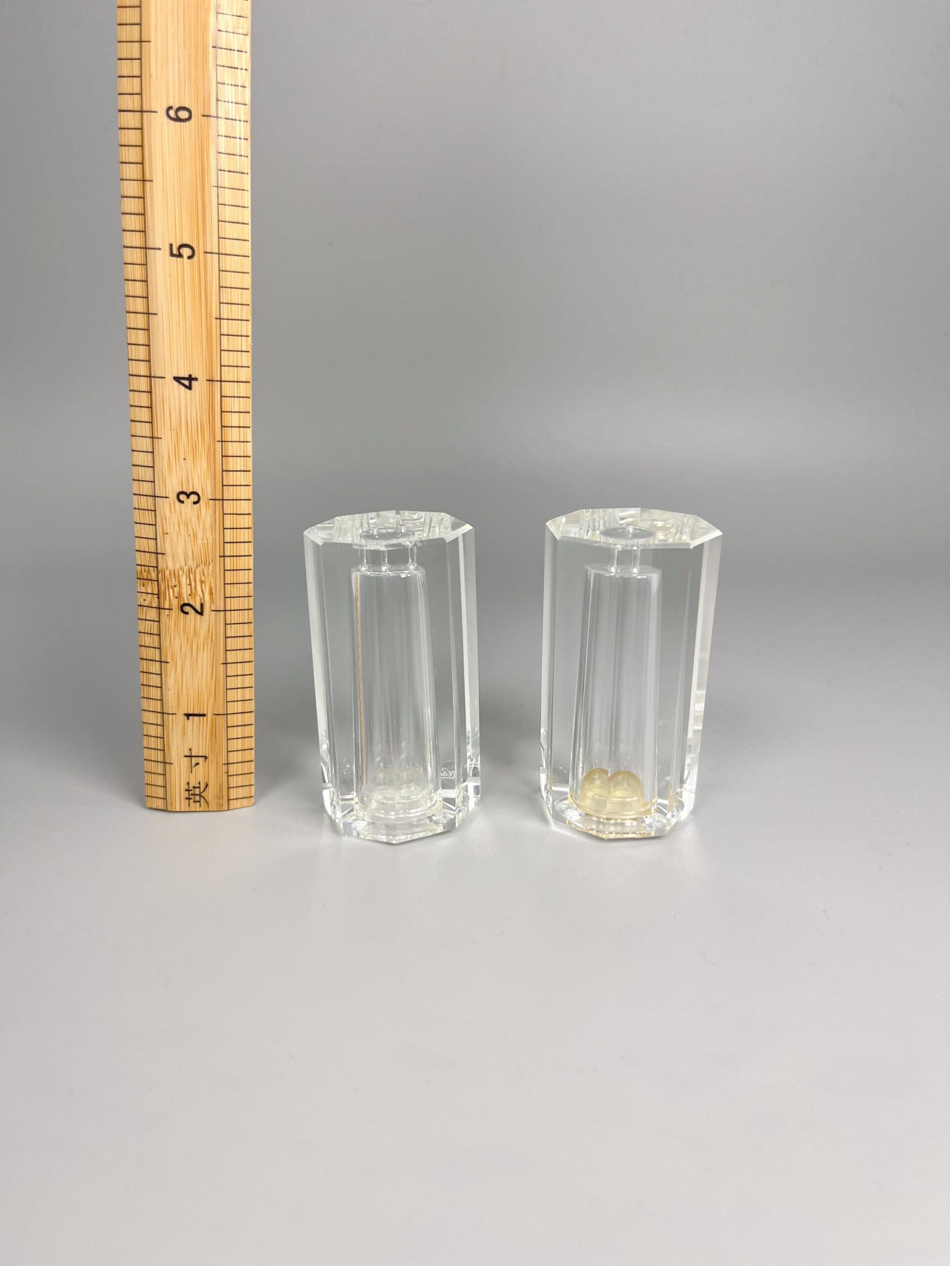 Vintage Oleg Cassini crystal salt and pepper set